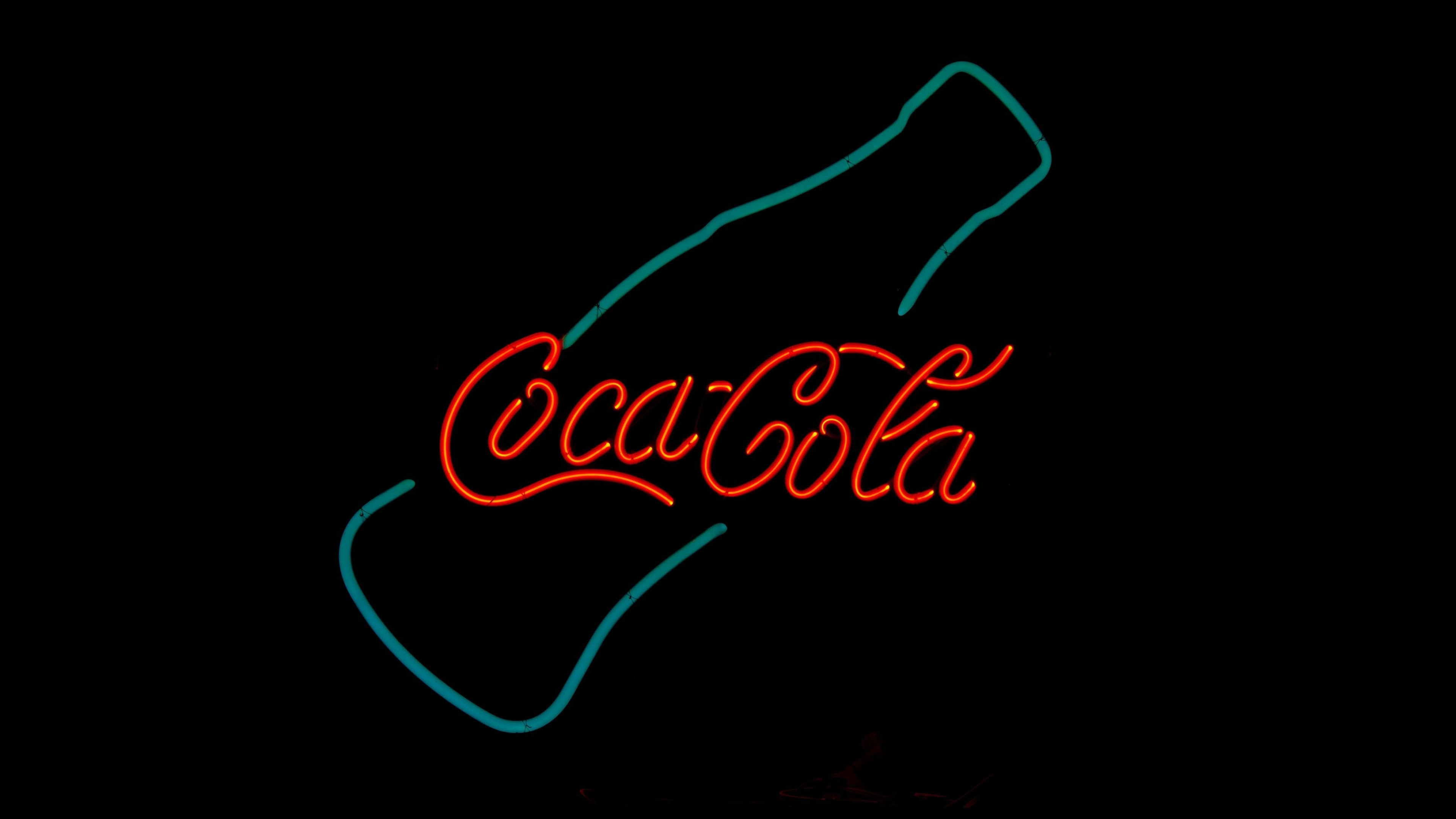 Neon sign, Soda Wallpaper, 3840x2160 4K Desktop