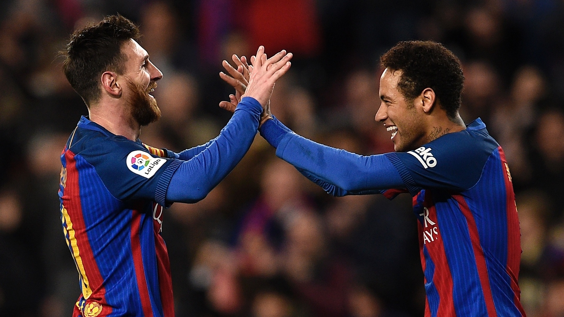 Lionel Messi, Neymar Jr, FC Barcelona, Full HD Desktop wallpaper