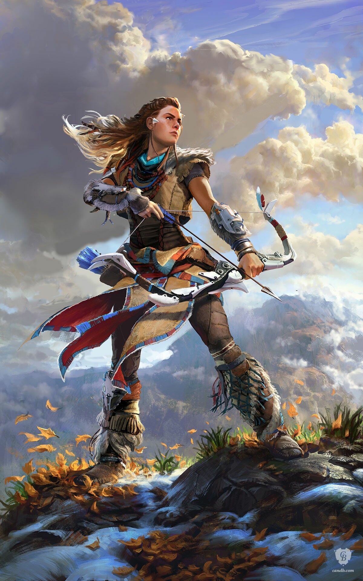 Aloy Horizon Zero Dawn wallpapers, Striking art, Game's protagonist beauty, 1200x1920 HD Phone