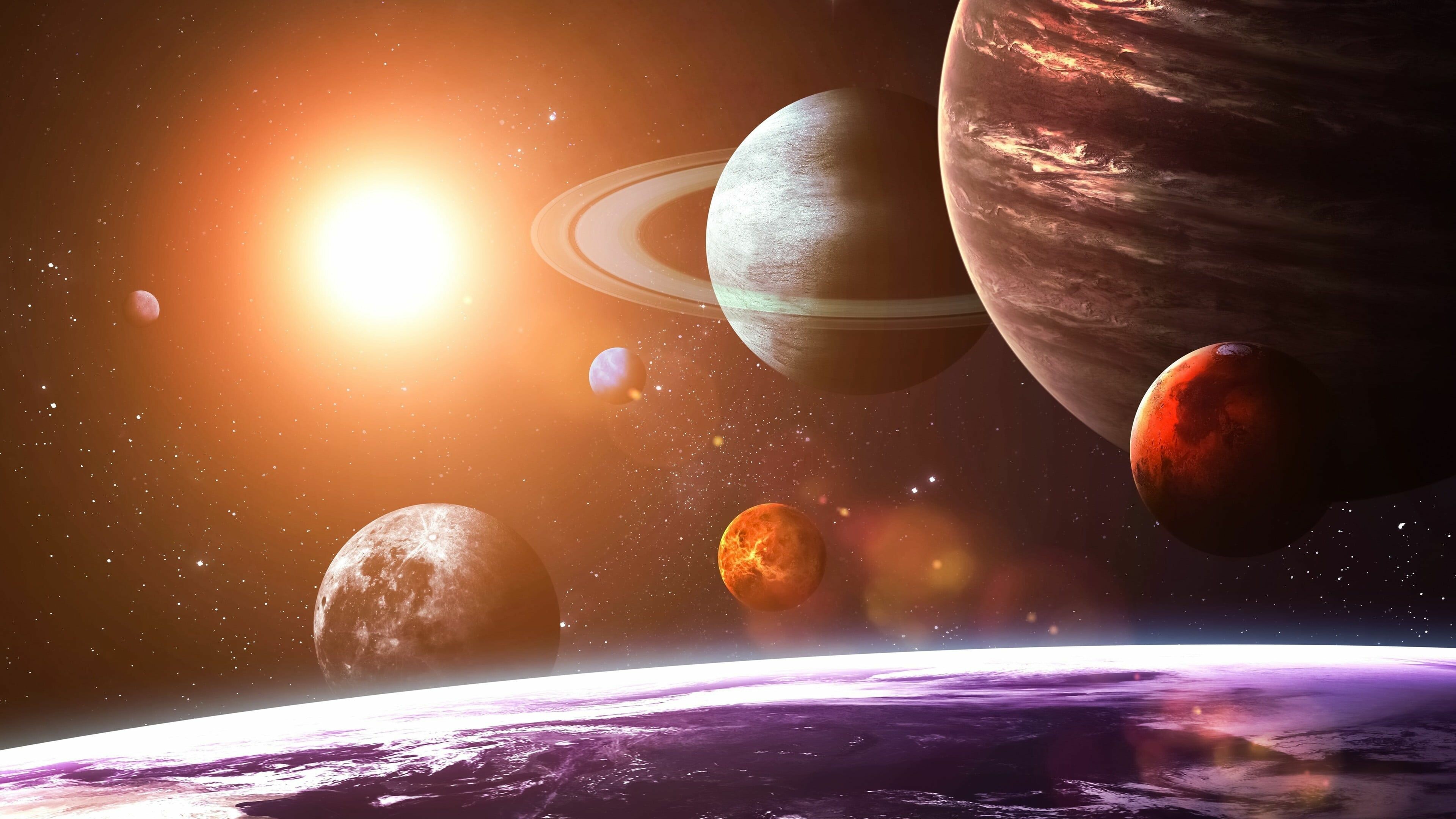 Space solar system, Cosmic backgrounds, Celestial beauty, Astronomical wonders, 3840x2160 4K Desktop