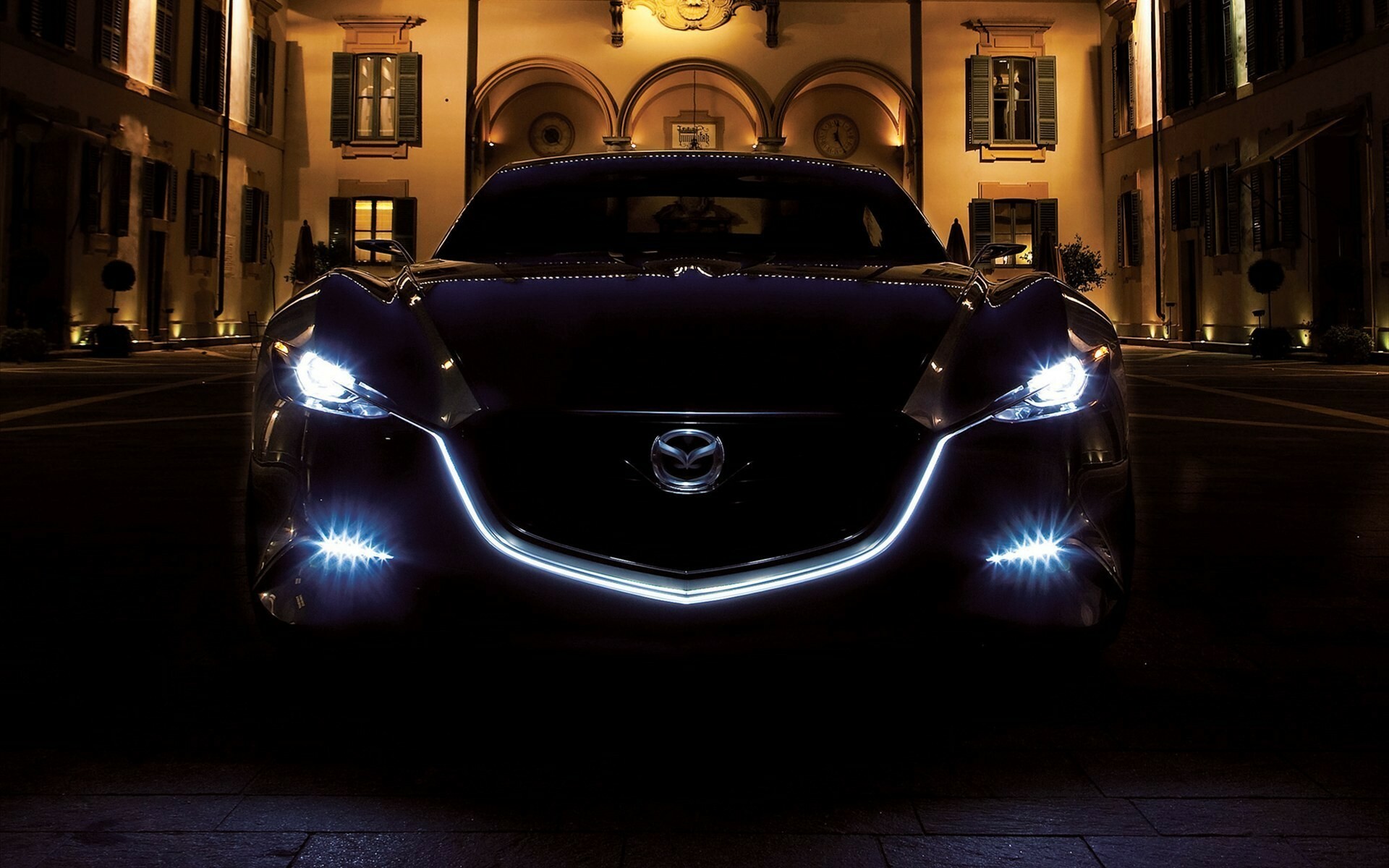 Night cars, Mazda Wallpaper, 1920x1200 HD Desktop