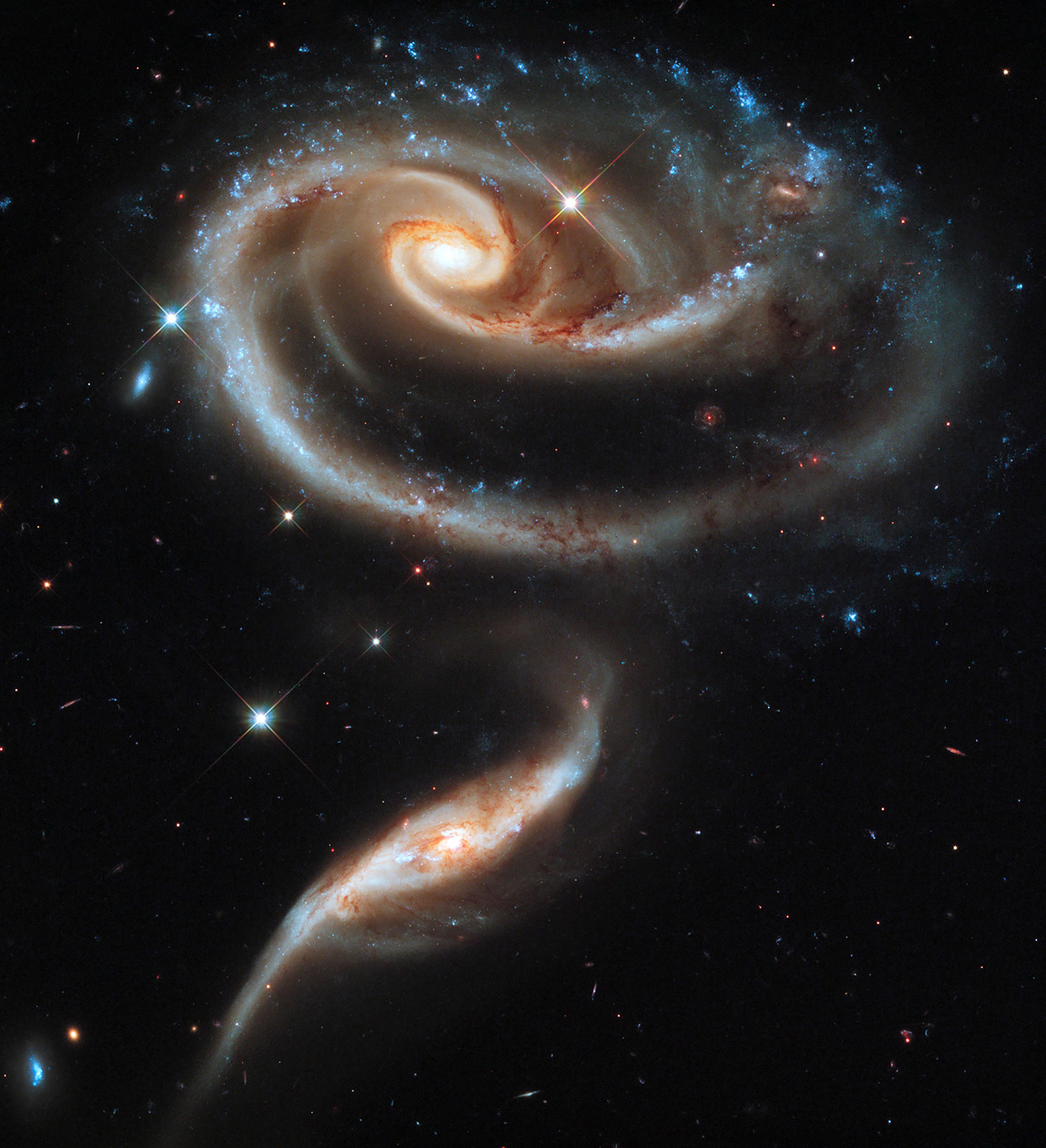 Arp 273, Cosmos Wallpaper, 1820x1990 HD Phone