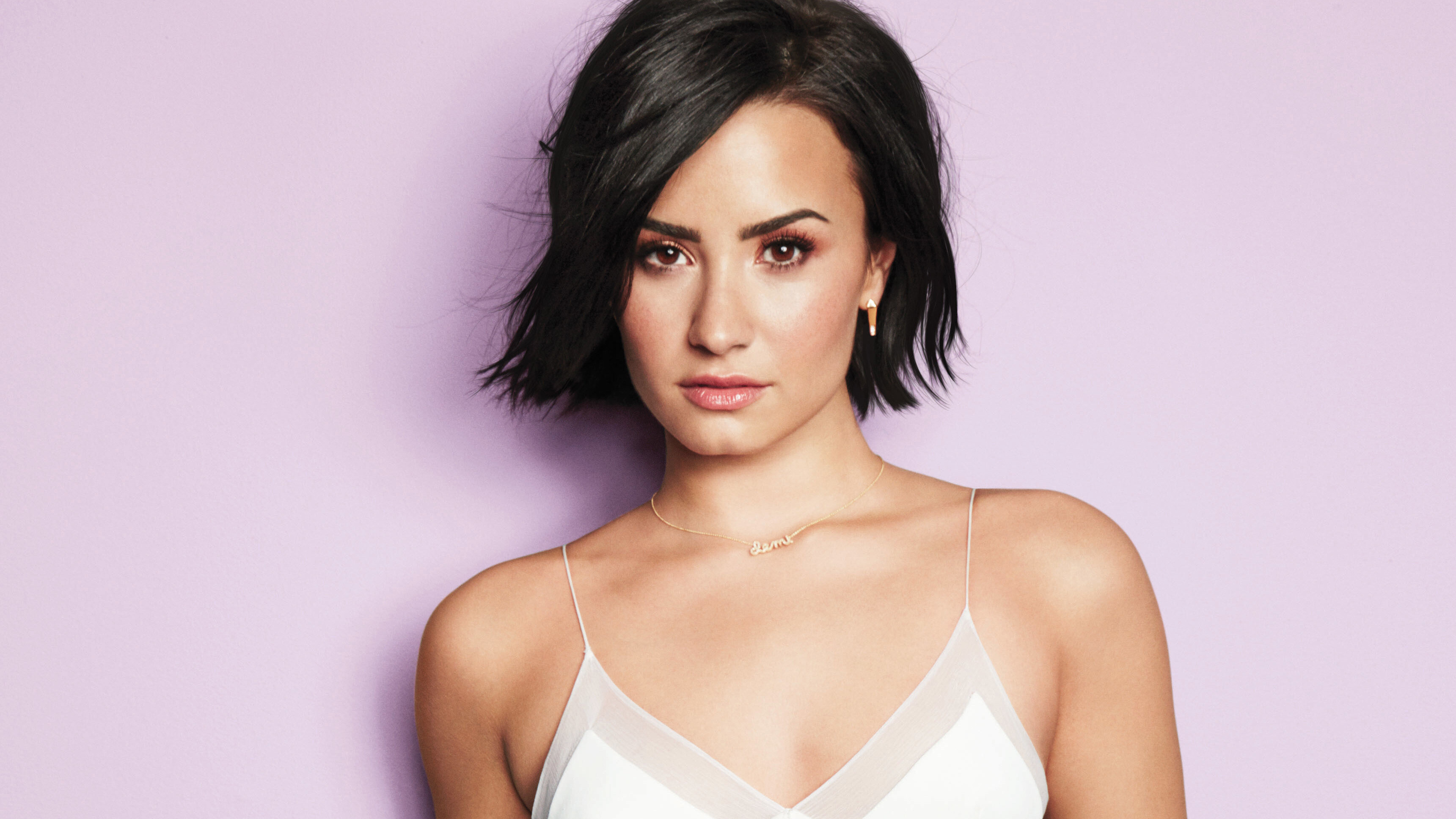 Cosmopolitan 2015, Demi Lovato Wallpaper, 3450x1940 HD Desktop