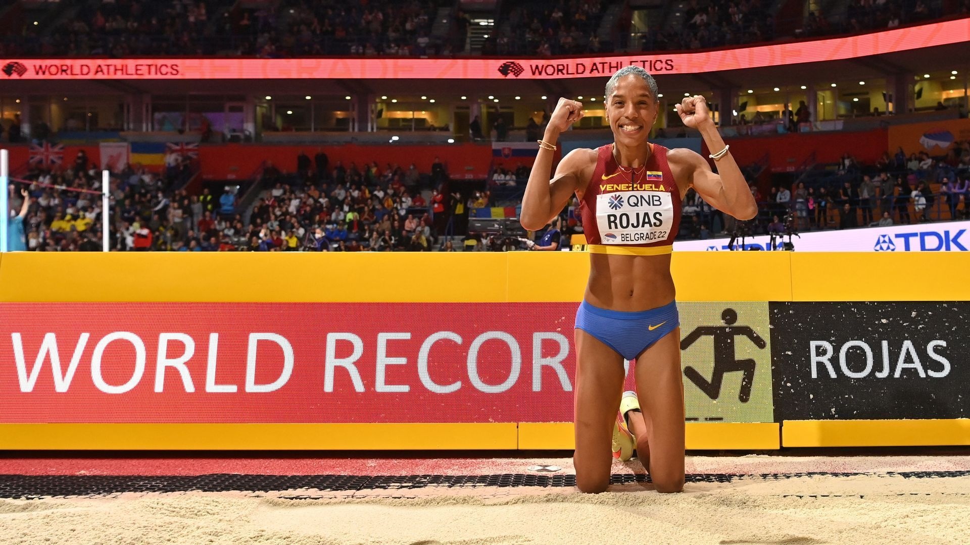 Yulimar Rojas, Indoor world record, Triple jump triumph, Venezuelan excellence, 1920x1080 Full HD Desktop