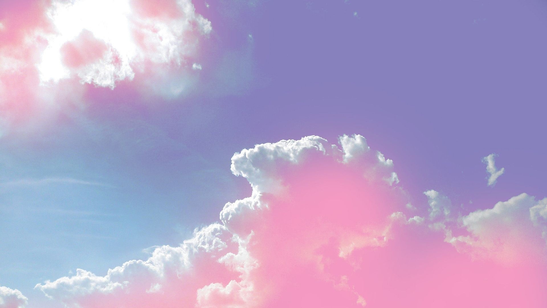 Clouds, Cute Pink Wallpaper, 1920x1080 Full HD Desktop