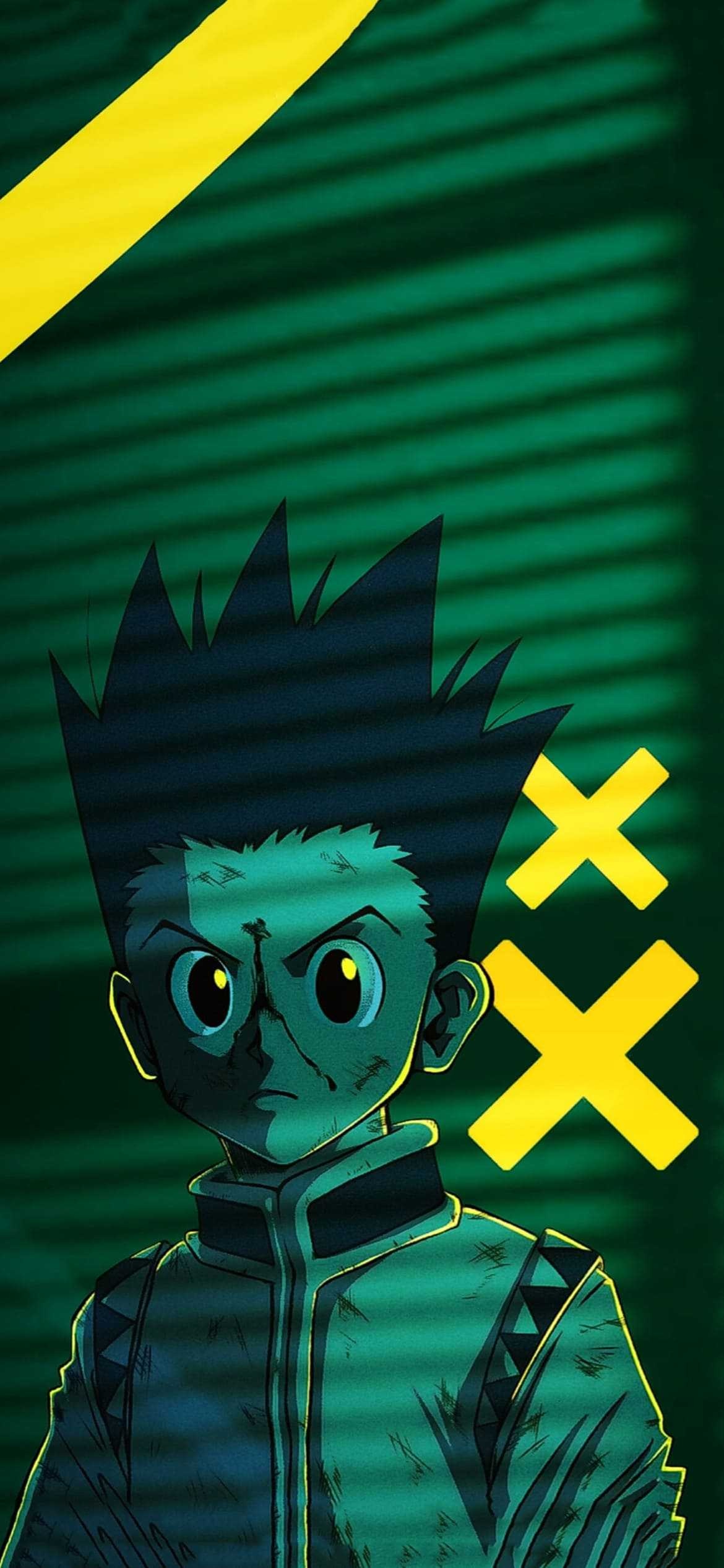 Gon Freecss, Striking wallpapers, Intense aura, Anime protagonist, 1170x2540 HD Phone