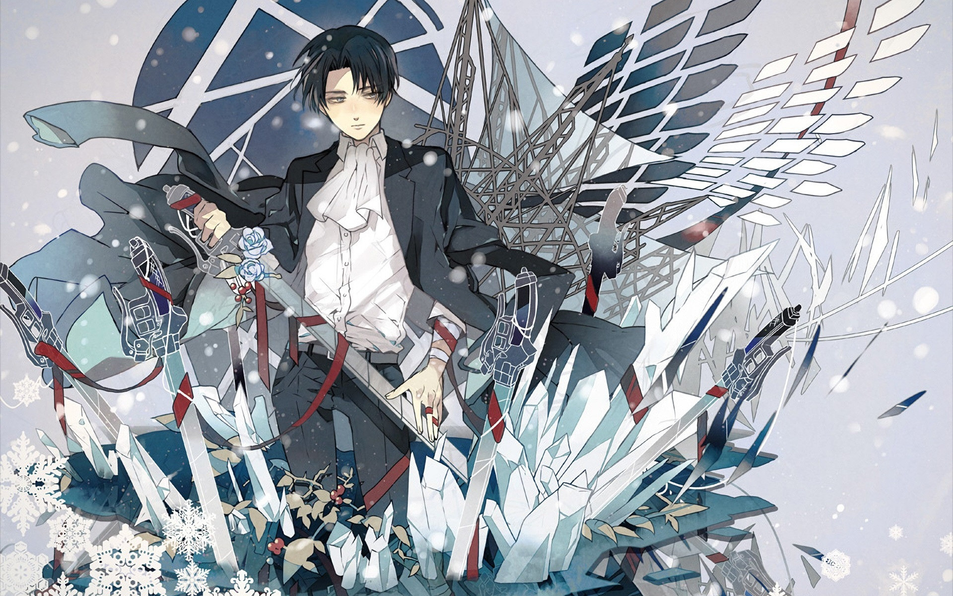 Shingeki no Kyojin Levi, Powerful soldier, Japanese manga, Attack on Titan, 1920x1200 HD Desktop