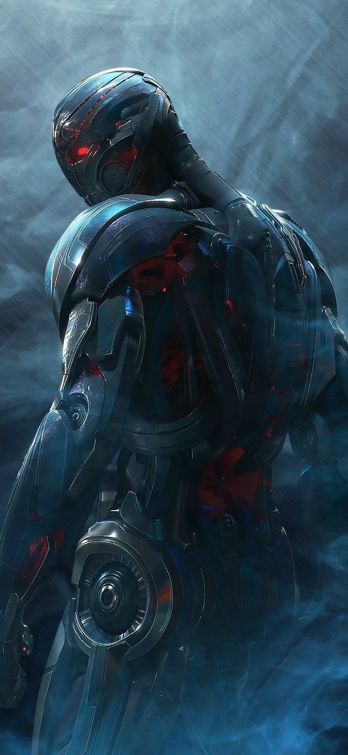 Marvel Villain, Avengers, Ultron, Artwork, 1130x2440 HD Phone