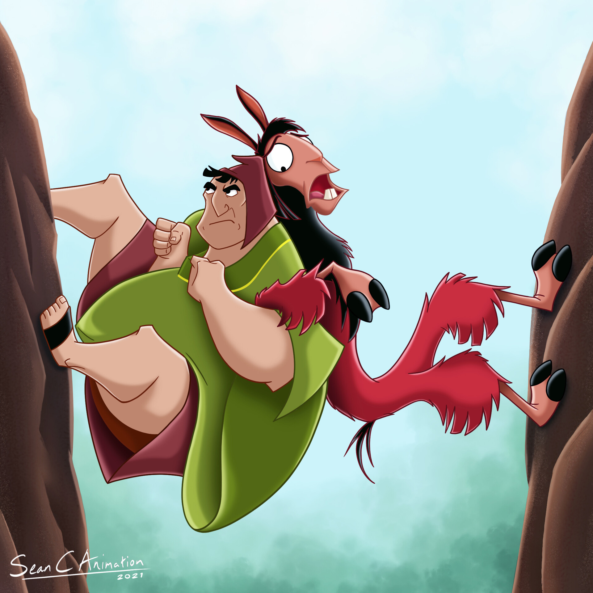 Kuzco and Pacha, The Emperor's New Groove Wallpaper, 1920x1920 HD Phone