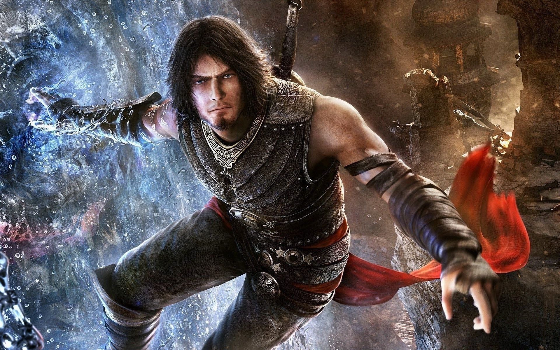 The Prince, Prince of Persia: The Forgotten Sands, Swirling water magic effect, HD Desktop wallpaper