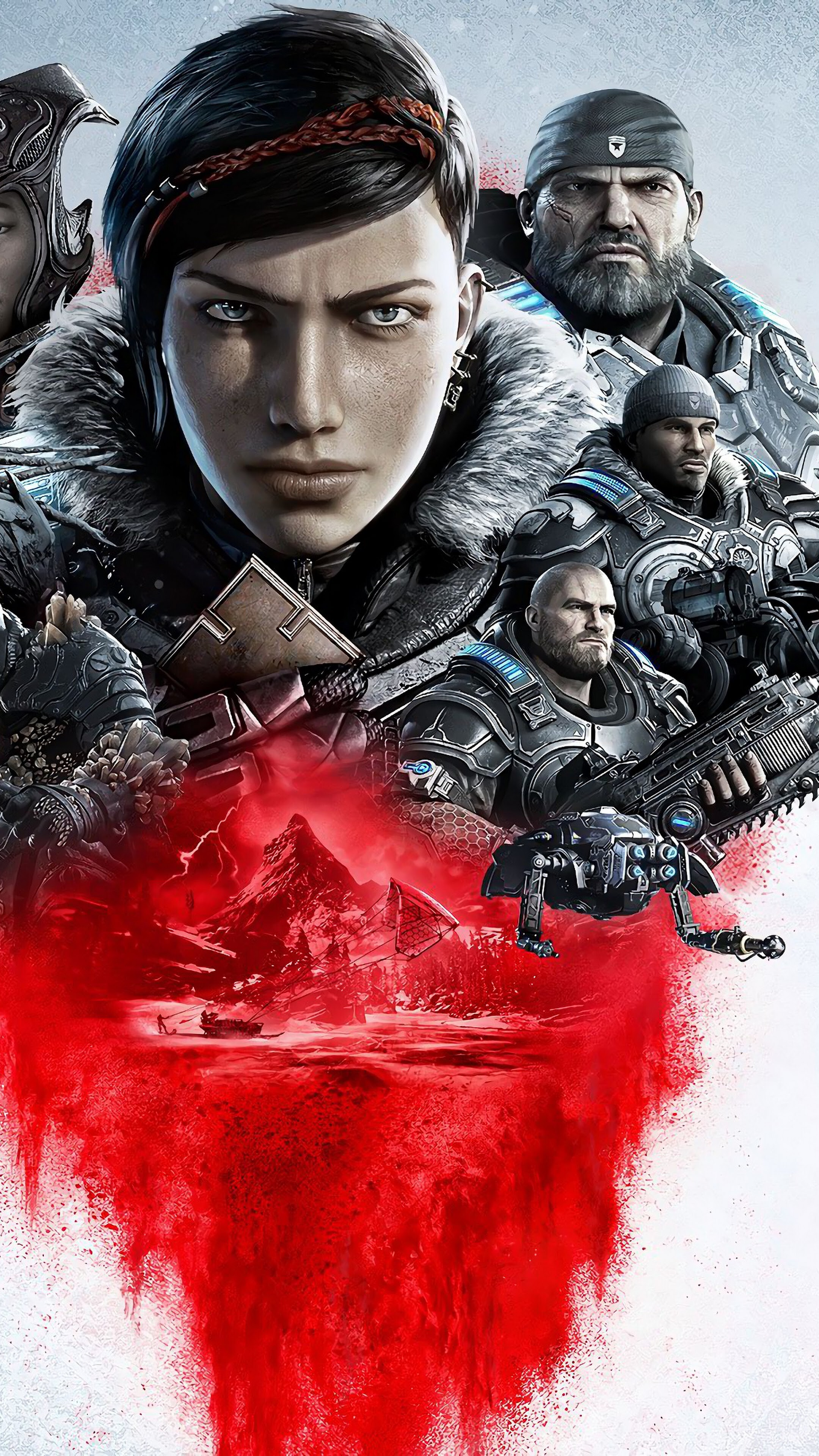 Gears 5 Kait Diaz characters, 4K wallpaper, Powerful warrior, Emotional journey, 2160x3840 4K Phone