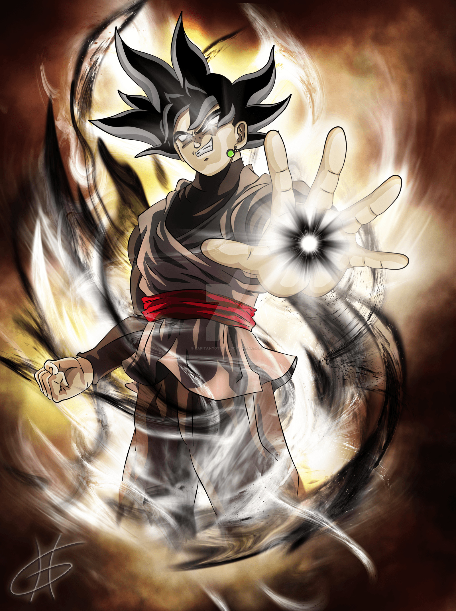 Black Goku, Mobile wallpapers, Evil villains, Dark power, 1600x2150 HD Phone