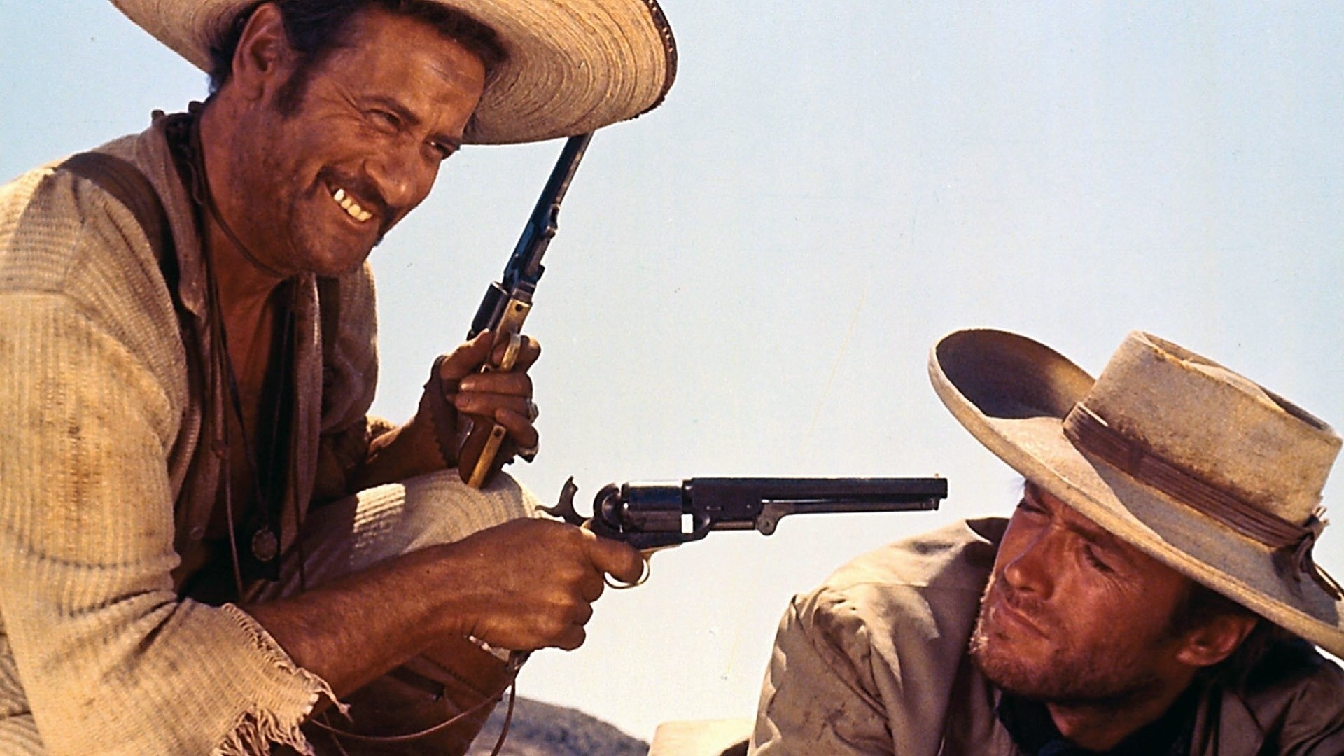 Clint Eastwood and Eli Wallach, The Good, The Bad And The Ugly Wallpaper, 1920x1080 Full HD Desktop