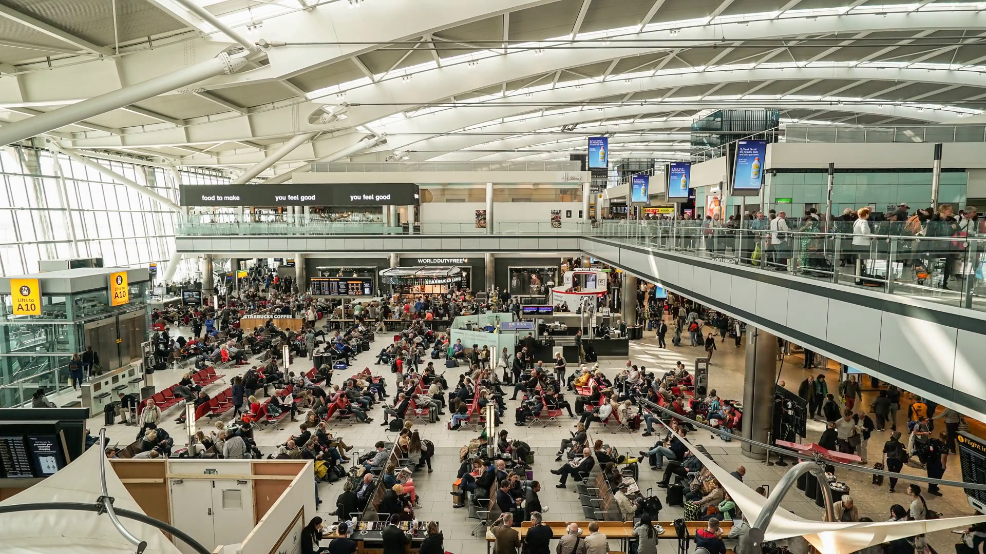 London Heathrow Airport, Most connected airport, Travel hub, United Kingdom, 1920x1080 Full HD Desktop