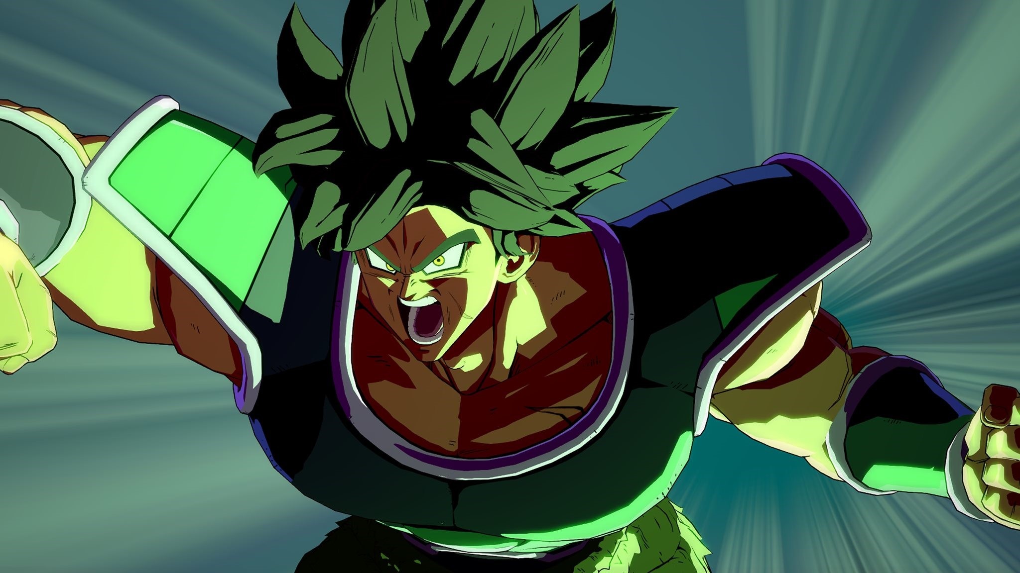 Broly, Dragon Ball FighterZ, Saiyan battle armor, HD Desktop wallpaper