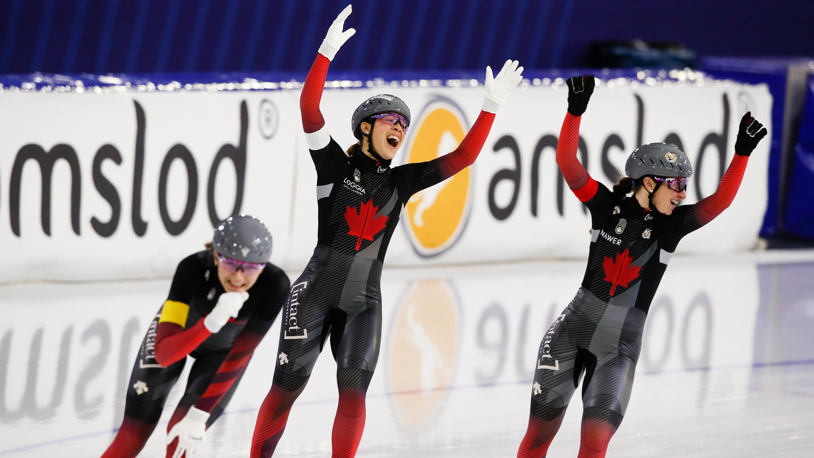 Team Canada, Long Track Speed Skaters, Official Olympic Team, 2680x1510 HD Desktop