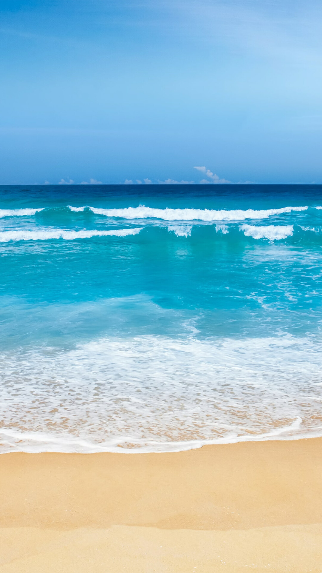 Oceanic serenity, Fluid motion, Azure beauty, Mesmerizing waves, 1080x1920 Full HD Phone