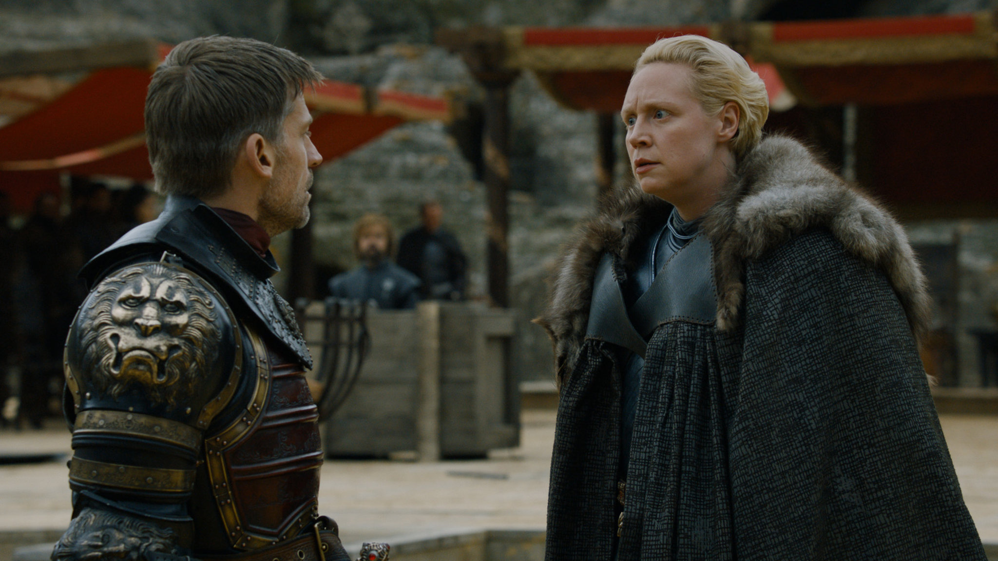 Gwendoline Christie, Game of Thrones, Brienne's love triangles, The New York Times, 2050x1160 HD Desktop