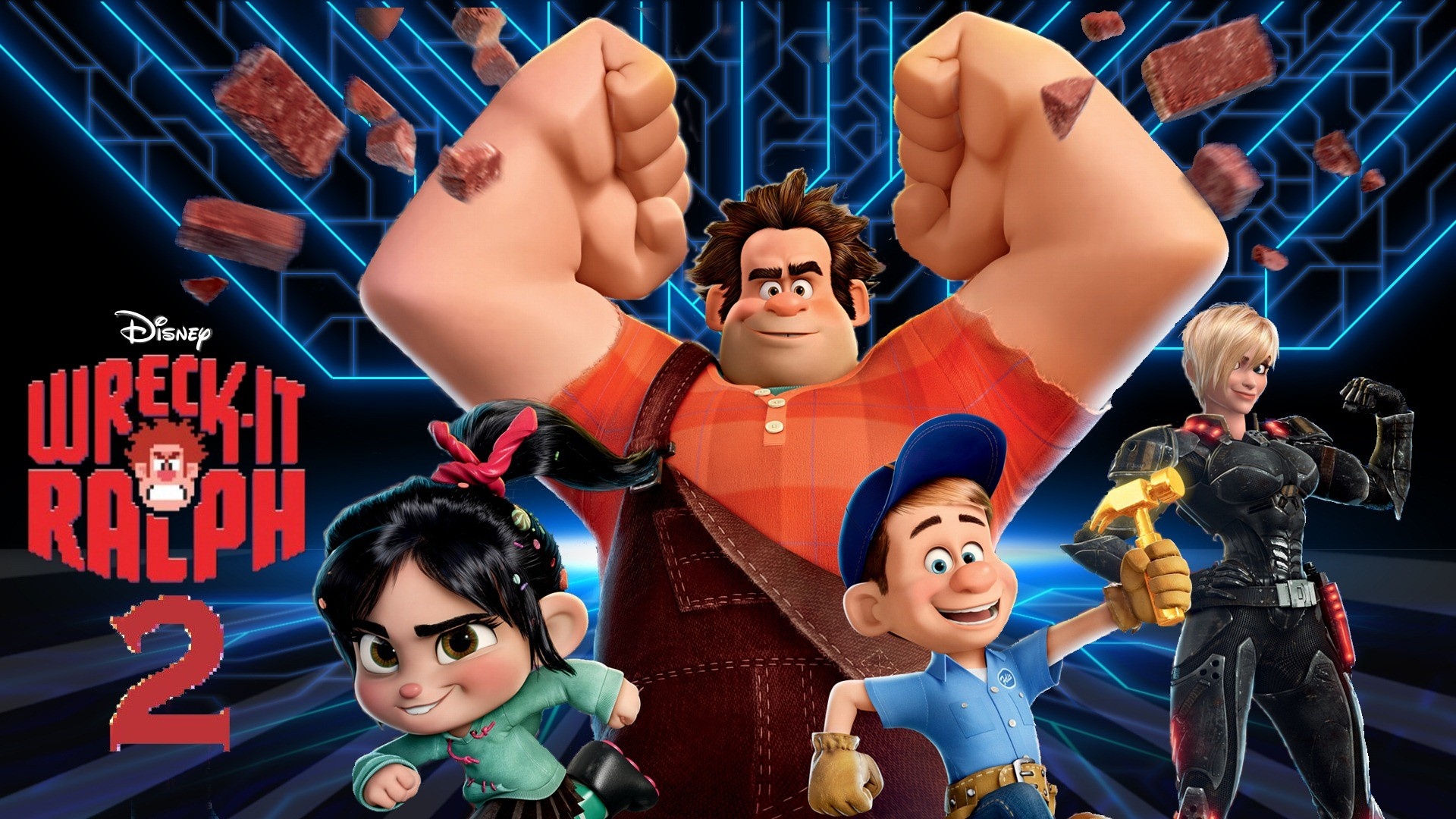 Ralph Breaks the Internet, Wreck It Ralph 2, HQ background, Wallpaper, 1920x1080 Full HD Desktop