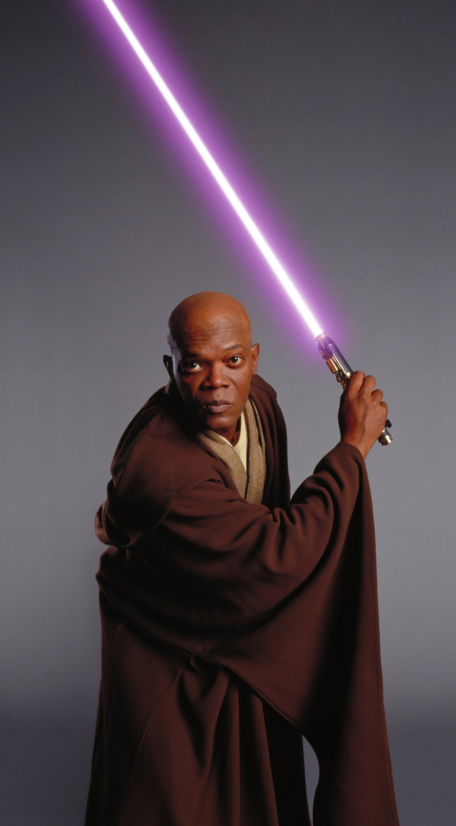 Star Wars lightsabers, Samuel L. Jackson, Video games, Mace Windu, 1940x3510 HD Phone