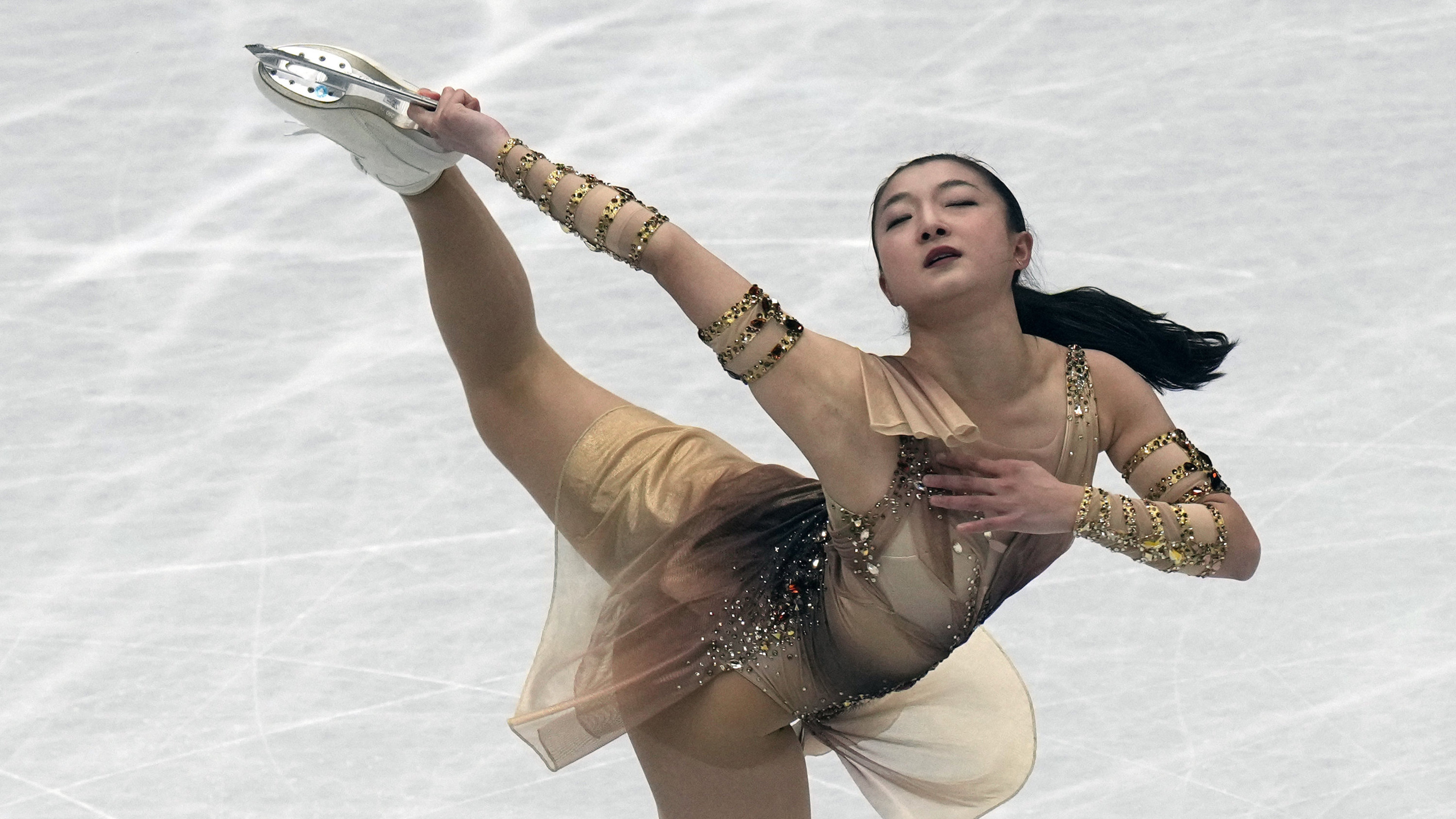 Kaori Sakamoto, DPA Peter Kneffel, Minerva Fabienne Hase, Figure skater, 3840x2160 4K Desktop