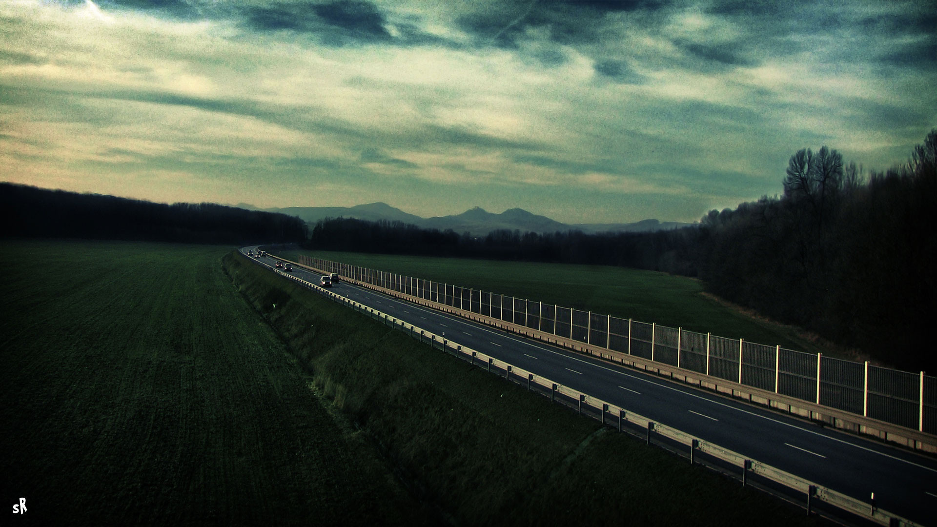 Dark highway widescreen, Wallpapers 18013 Baltana, 1920x1080 Full HD Desktop