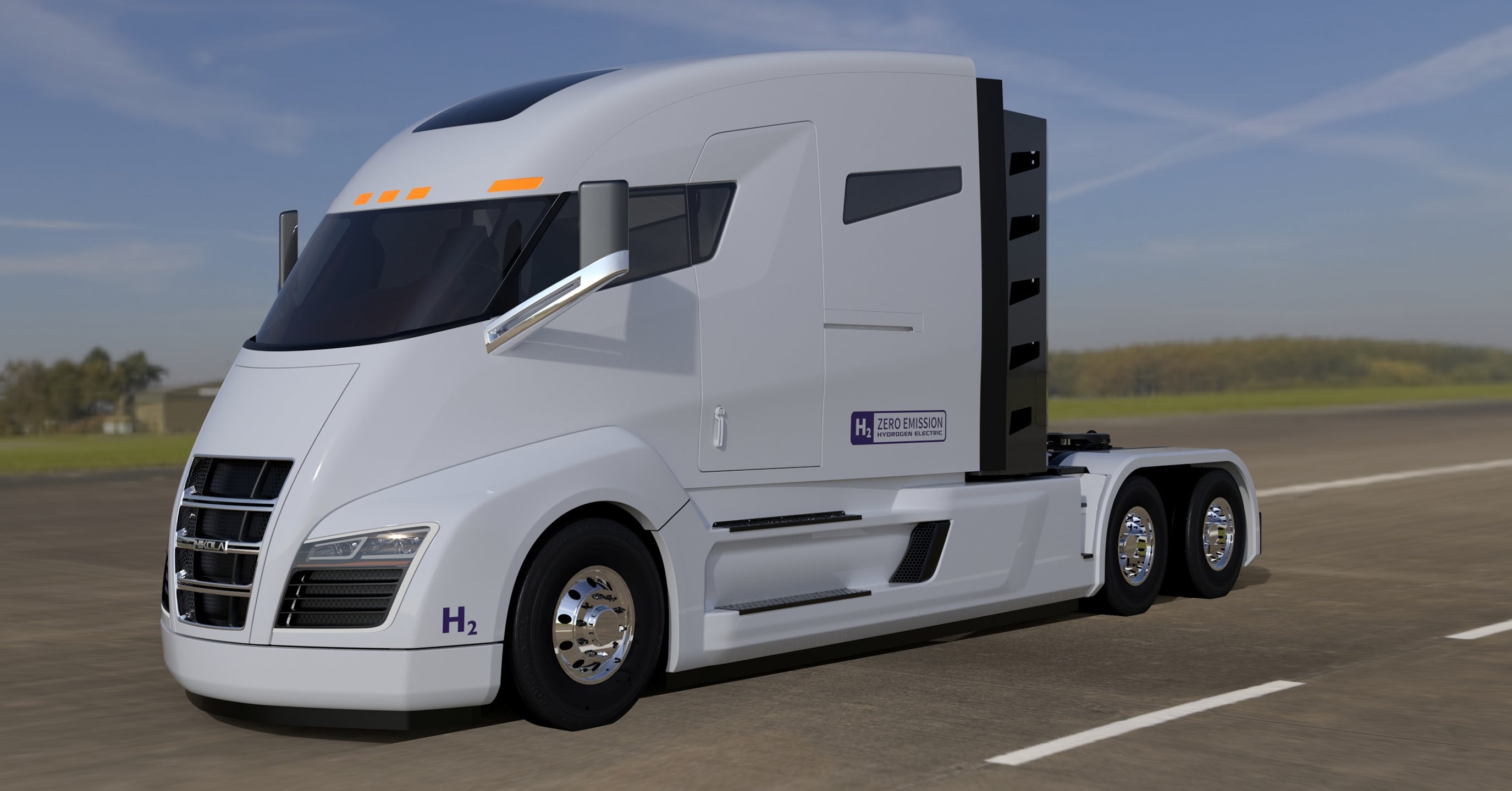 Hydrogen Semi Truck, Nikola Motor Wallpaper, 2750x1440 HD Desktop