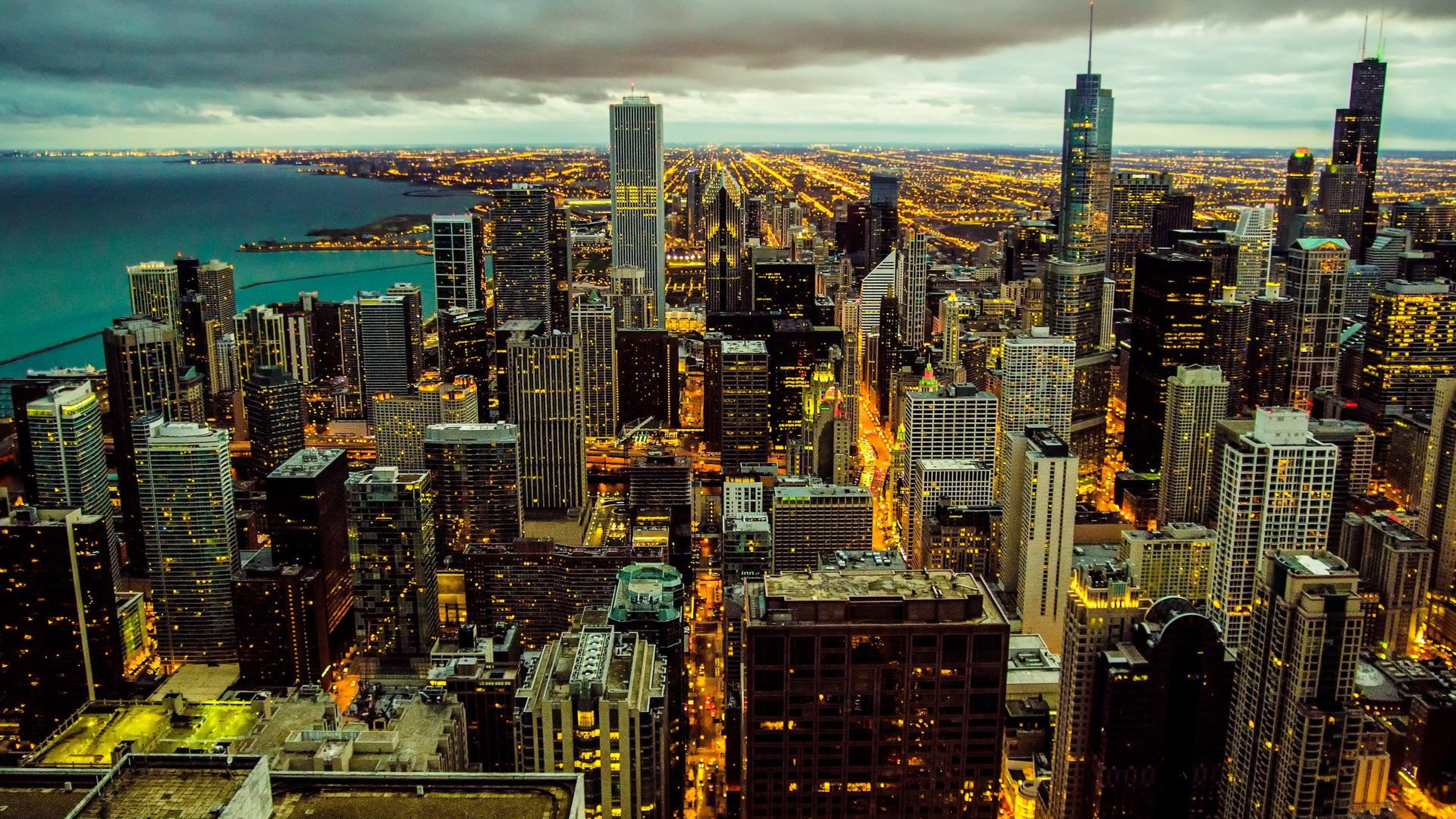 Chicago travels, 4k Ultra HD, City wallpapers, HD images, 3840x2160 4K Desktop