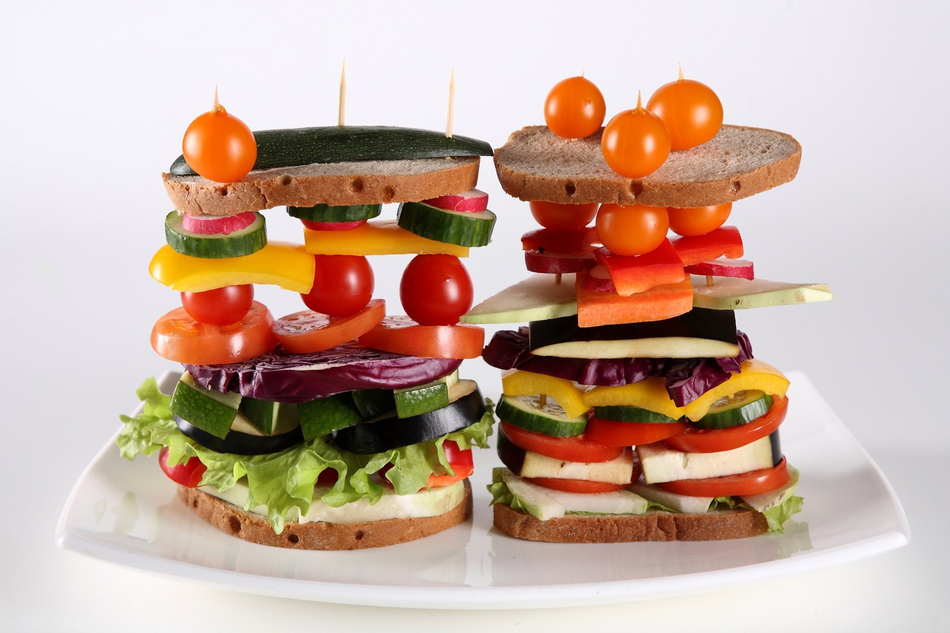 Satisfying sandwich stack, Hearty portions, Tasty combination, Fulfilling meal, 1920x1280 HD Desktop