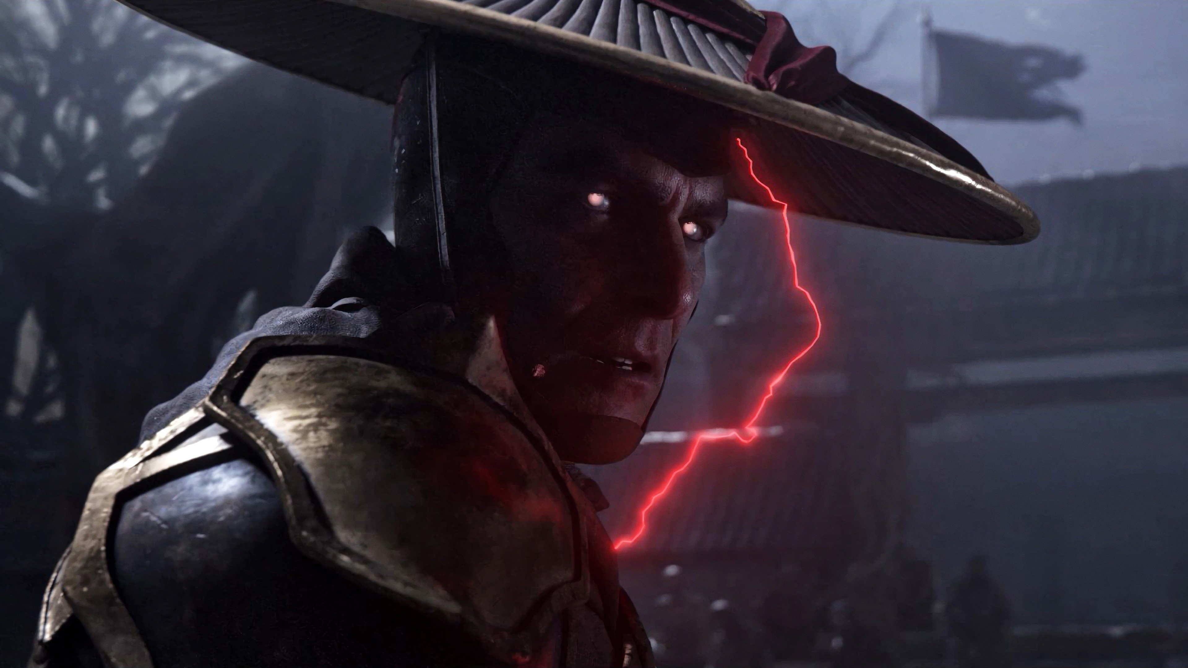 Raiden wallpaper, Captivating design, Dazzling lightning, Legendary warrior, 3840x2160 4K Desktop