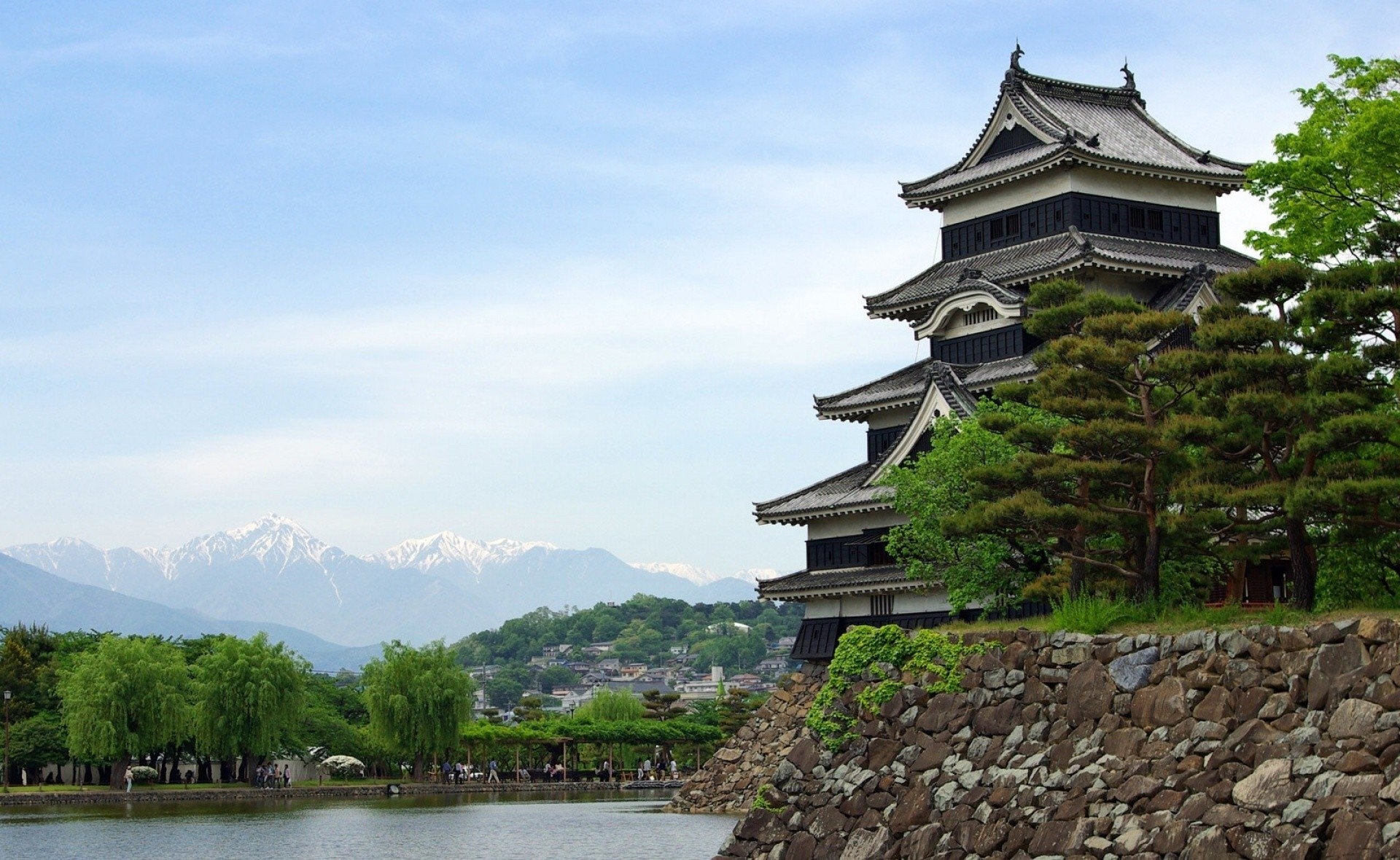 Matsumoto Castle, Desktop wallpapers, HD background images, Iconic structure, 1920x1180 HD Desktop