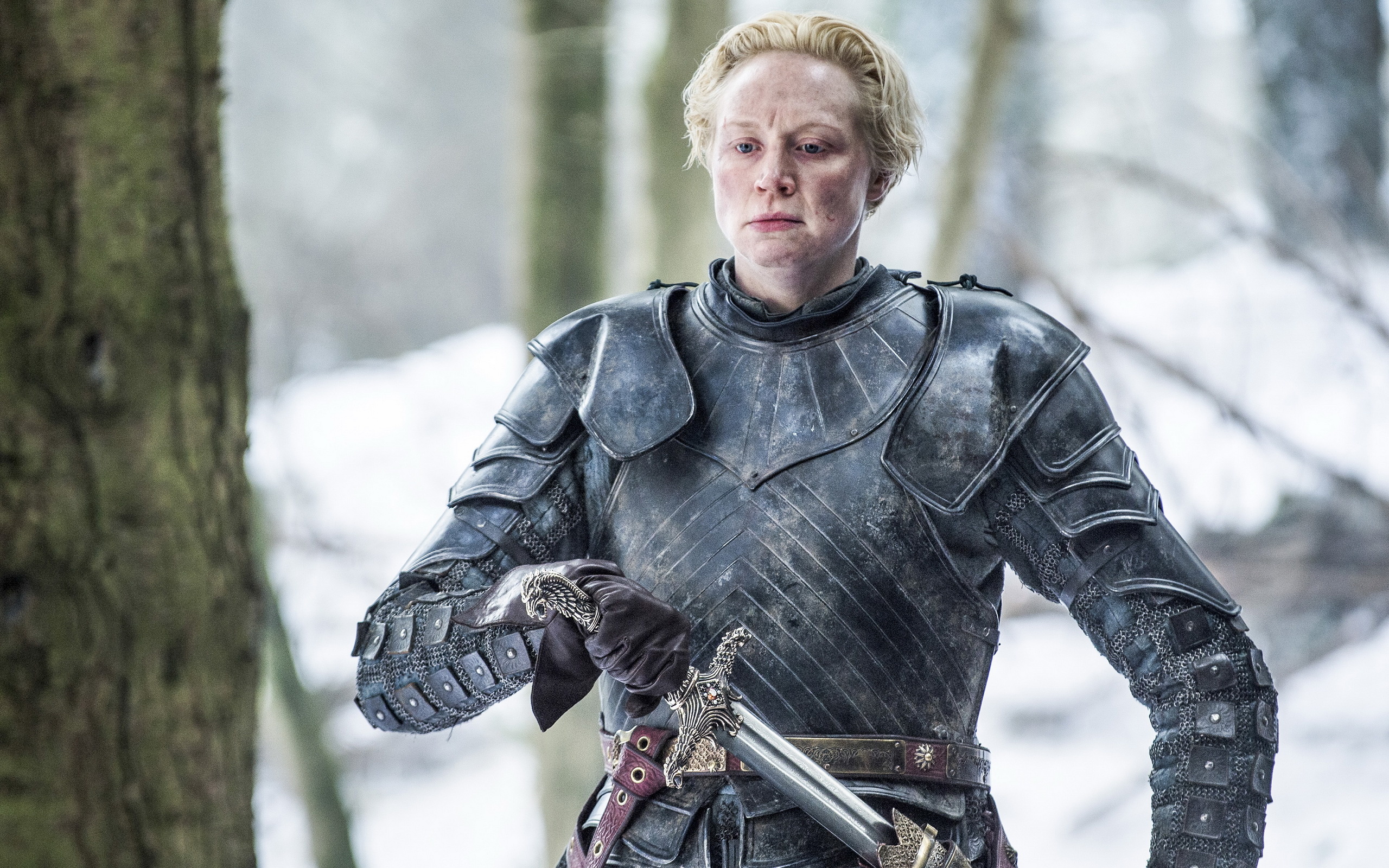 Gwendoline Christie, Stunning Wallpapers, Iconic Star Wars Moments, Fan Favourite, 2560x1600 HD Desktop