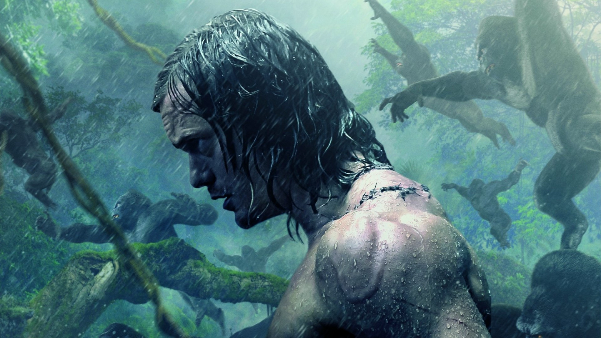 Alexander Skarsgard, The Legend of Tarzan wallpapers, Forest gorilla wallpapers, Widescreen, 1920x1080 Full HD Desktop