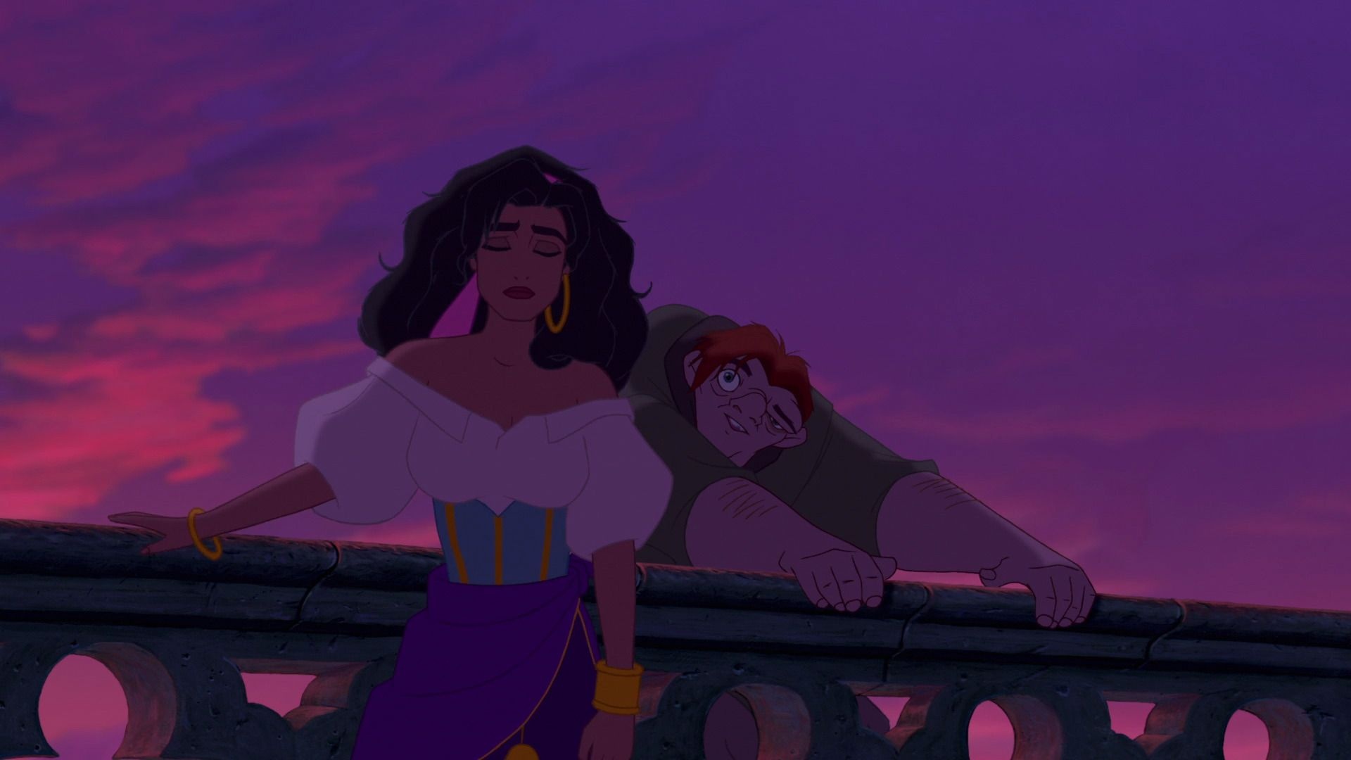 The Hunchback of Notre Dame, Animation screencaps, Esmeralda, Disney fan art, 1920x1080 Full HD Desktop