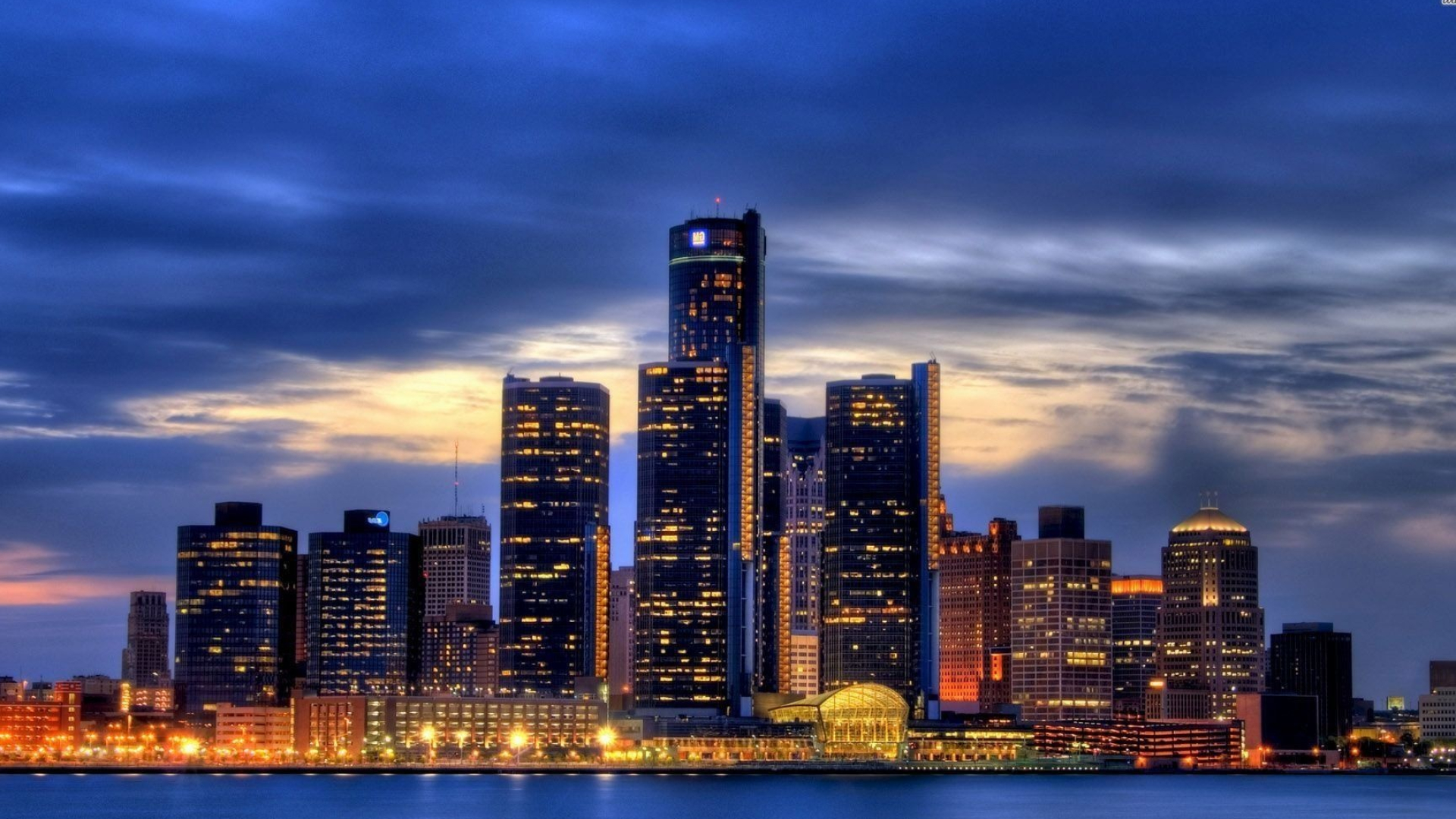 Michigan, Downtown Detroit, Wallpapers, 1920x1080 Full HD Desktop