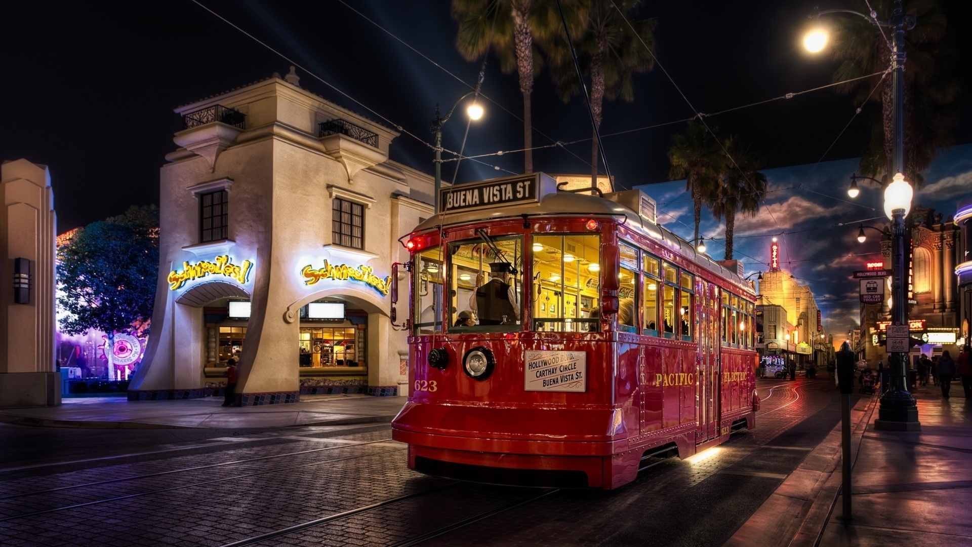 Tram wallpapers, Colorful urban scenes, Public transportation, City vibes, 1920x1080 Full HD Desktop