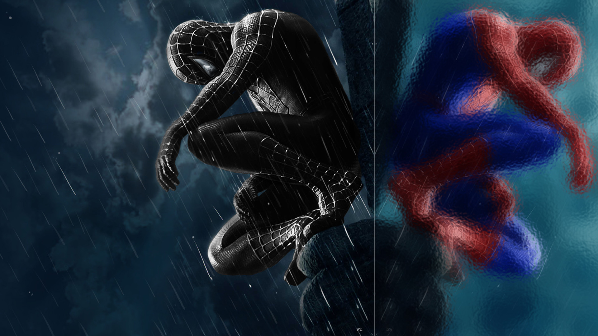 Peter Parker, Dark Spider-Man Wallpaper, 1920x1080 Full HD Desktop