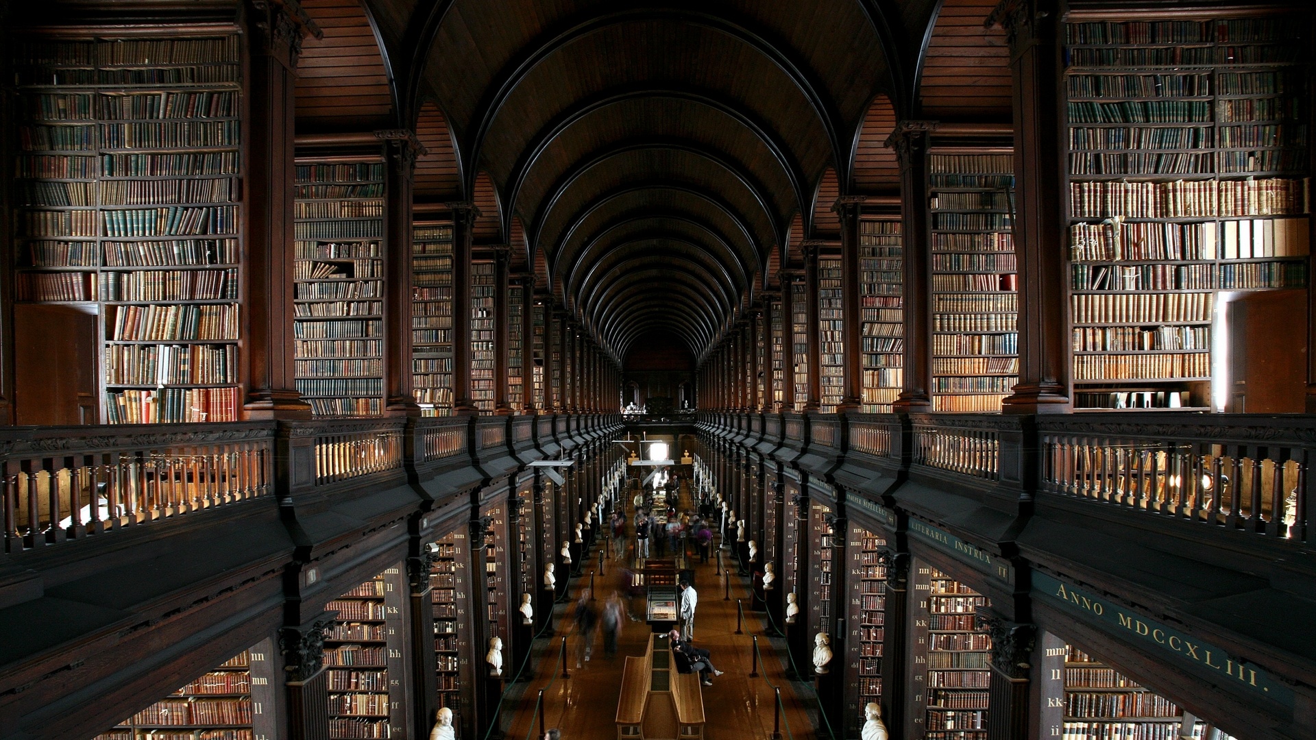 Trinity College Dublin, Library Wallpaper, 1920x1080 Full HD Desktop