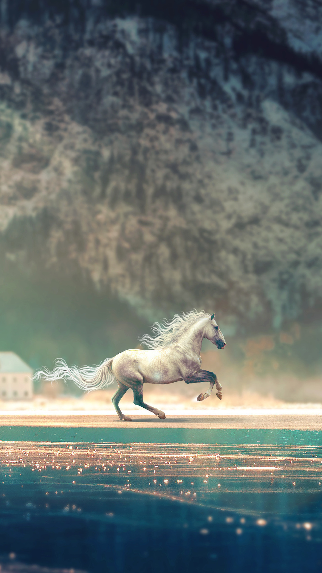 Horse running fantasy, iPhone 7, HD wallpapers, Images, 1080x1920 Full HD Phone