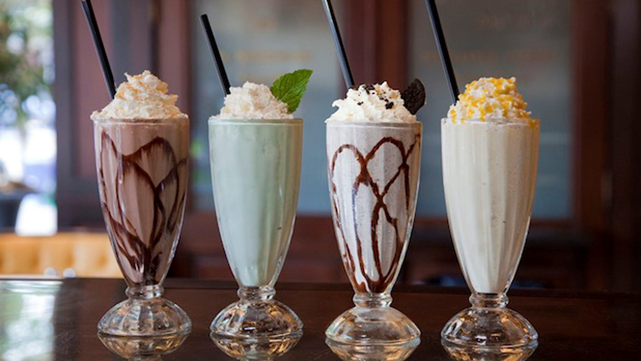 Easy and delicious, Creamy milkshakes, Flavorful treats, Refreshing choices, 2050x1160 HD Desktop