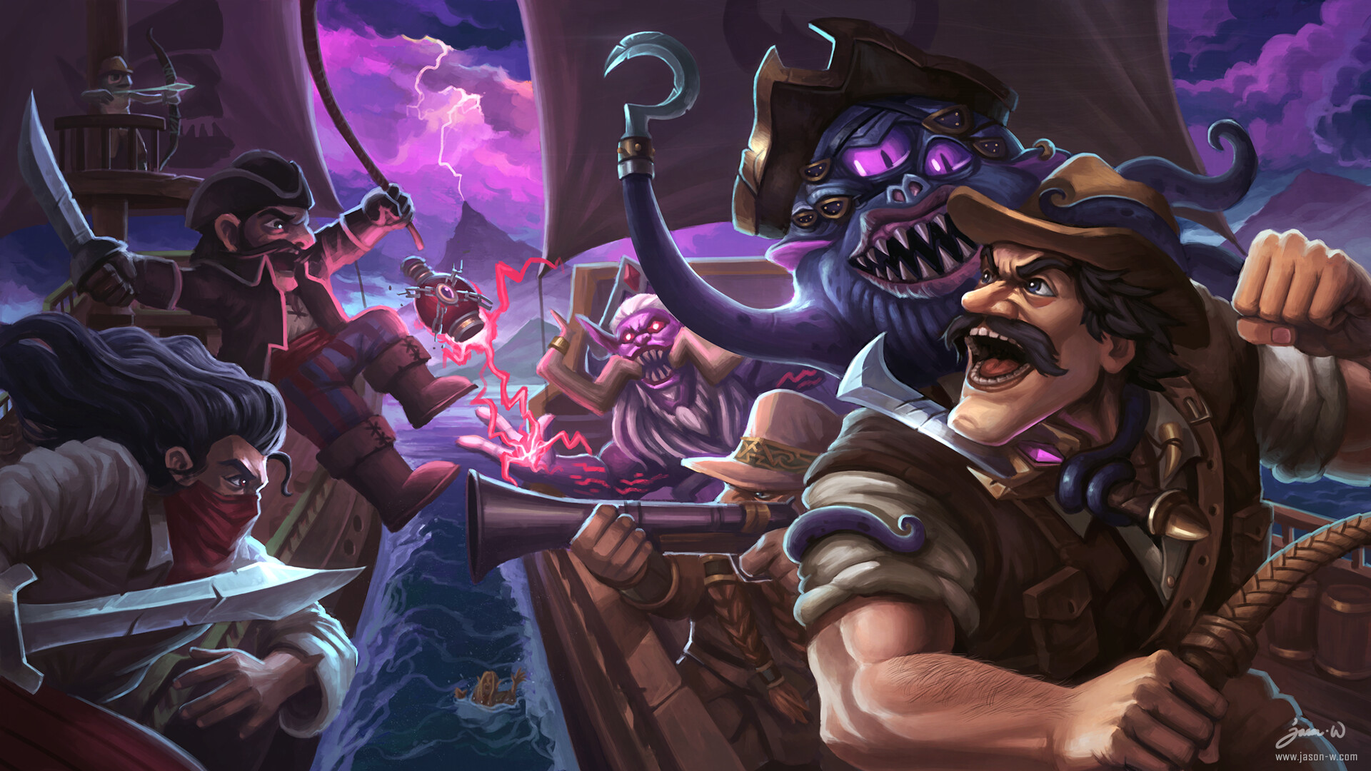 Warcraft heroes, High-definition wallpaper, Adventurous spirit, Hearthstone fan, 1920x1080 Full HD Desktop