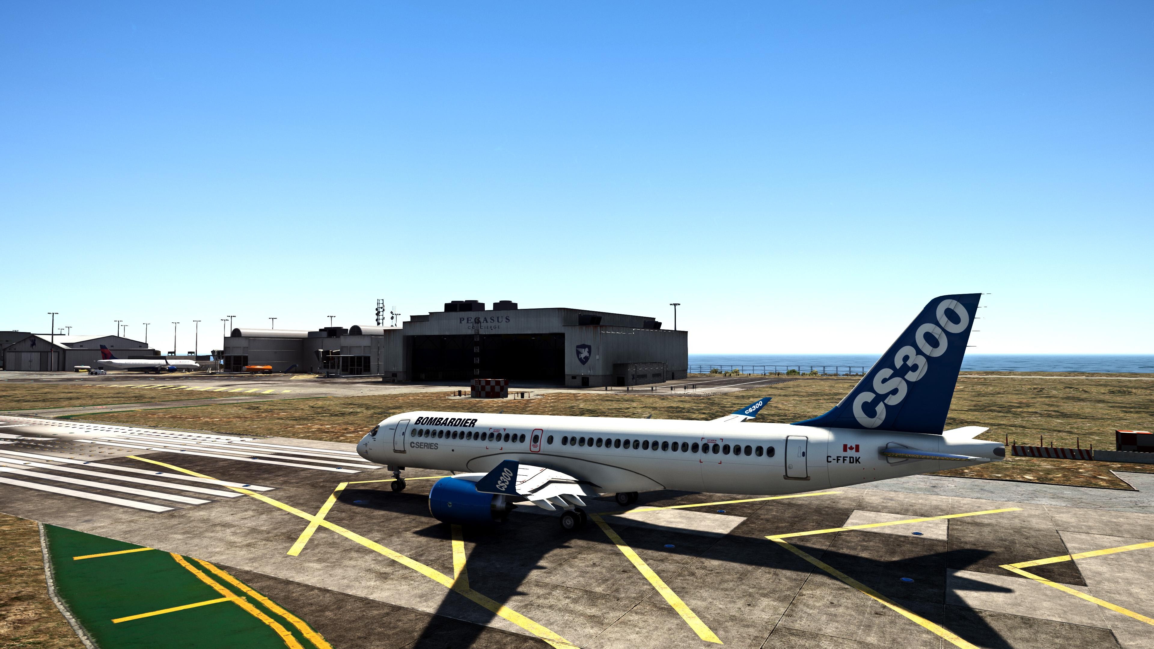 Bombardier CS300, Airbus A220-300, Commercial aircraft travel, 3840x2160 4K Desktop