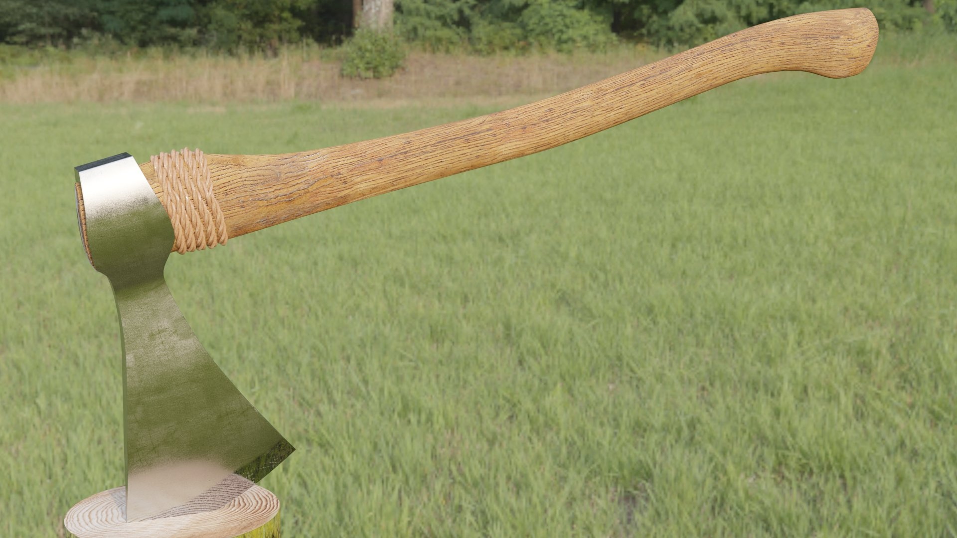 Lumberjack ax 3D model, Riga123, 1920x1080 Full HD Desktop