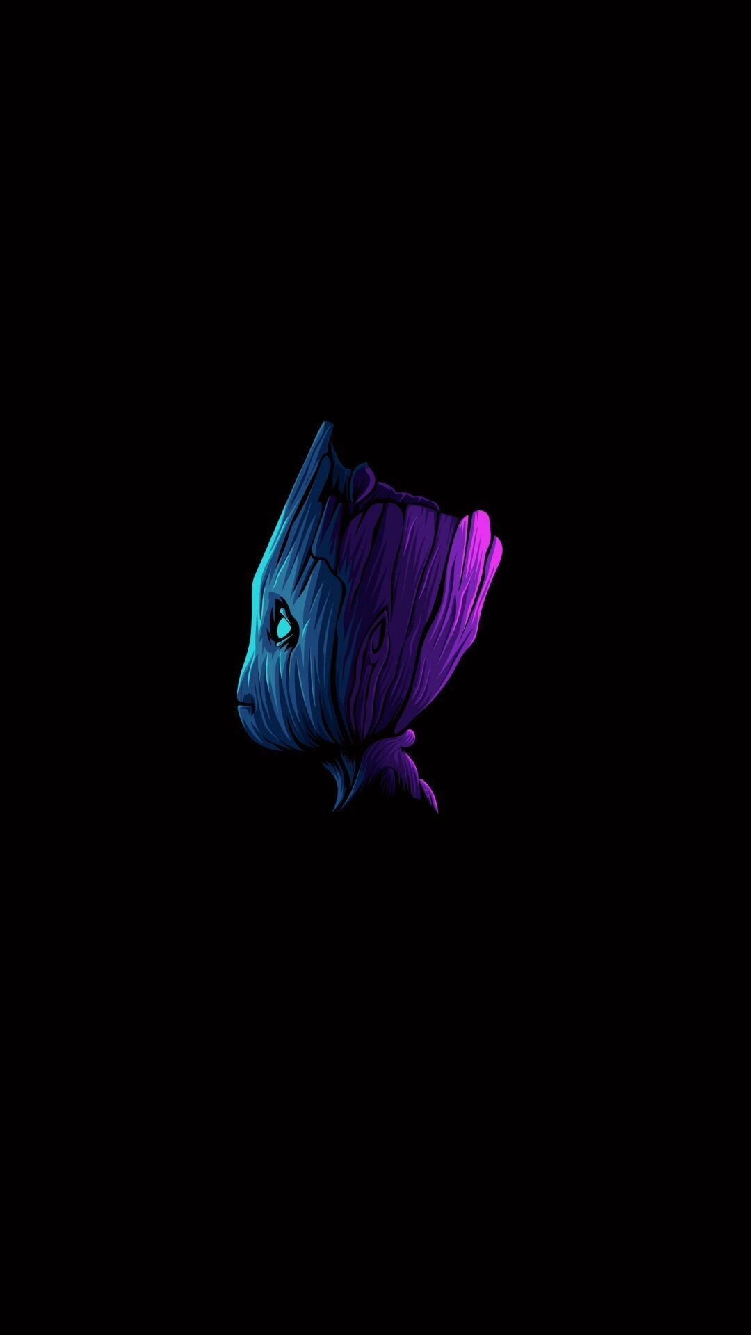Baby Groot minimal art, 4K wallpaper, Marvel's cosmic cutie, Mesmerizing beauty, 1080x1920 Full HD Phone