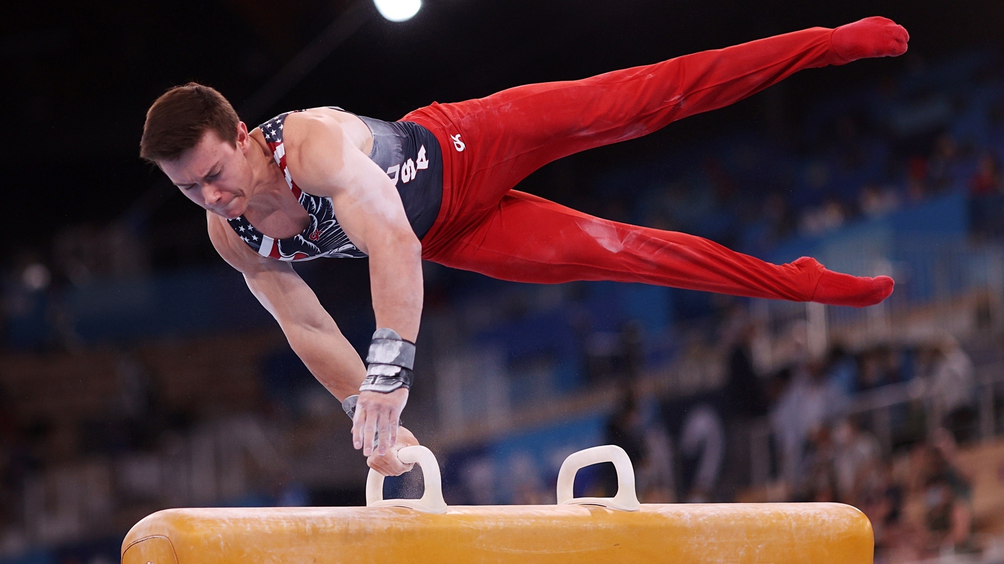 Brody Malone, Pommel Horse (Gymnastics) Wallpaper, 2000x1130 HD Desktop