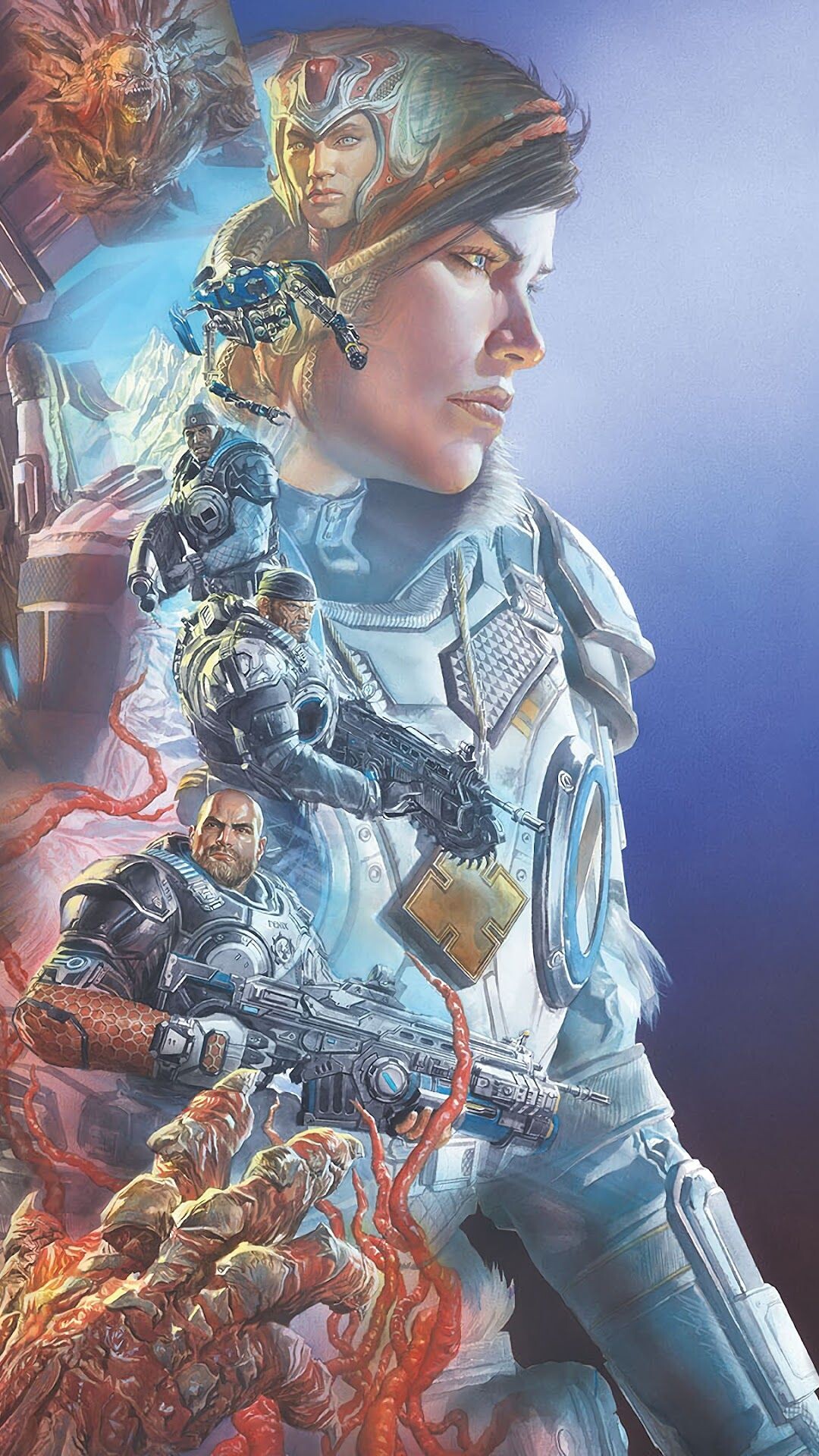 Gears 5 Kait wallpapers, Stunning visuals, Fearless heroine, Evocative art, 1080x1920 Full HD Phone