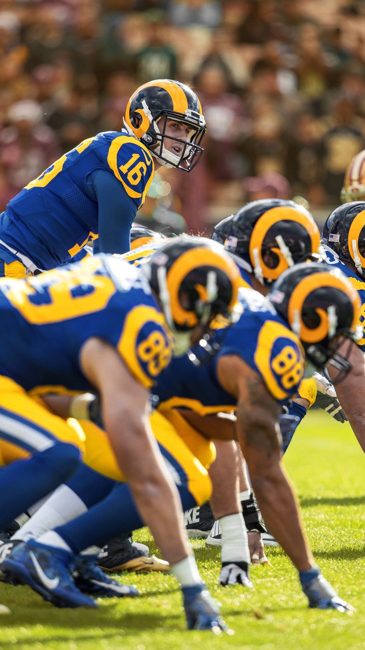 Los Angeles Rams, Sports team, Los Angeles, Jared Goff, 1250x2210 HD Phone