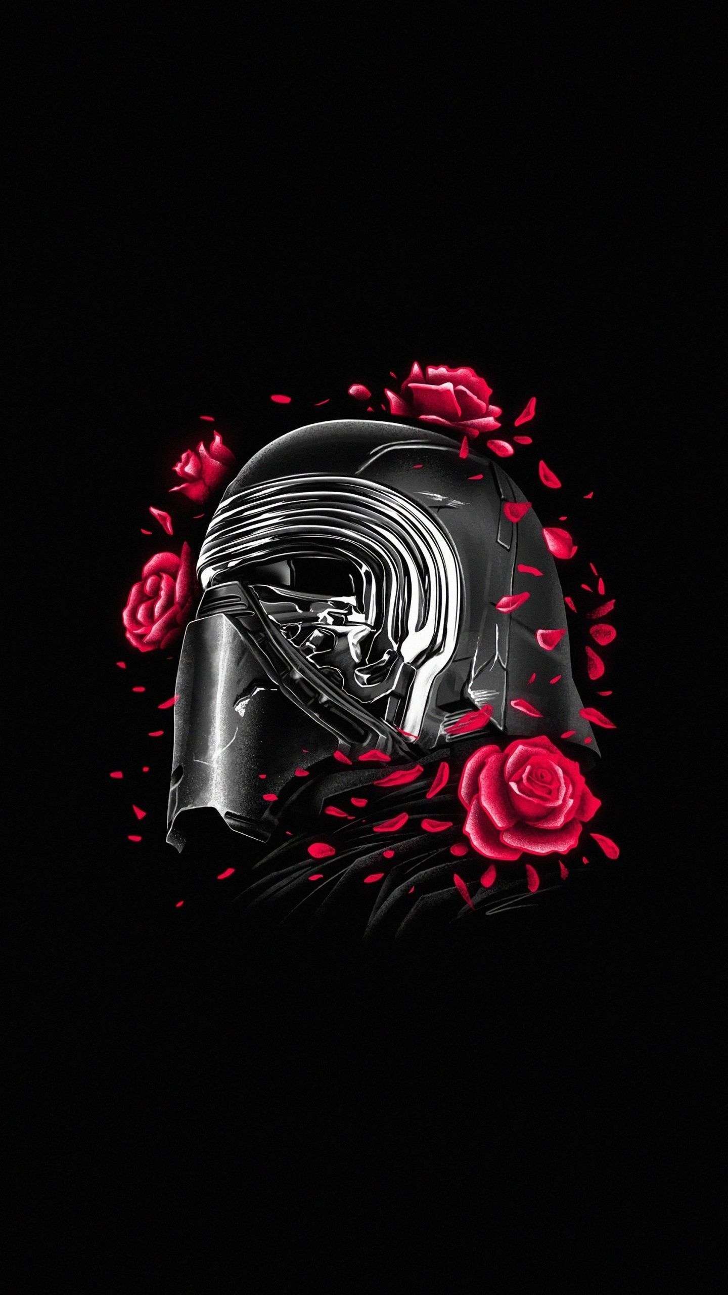 Kylo Ren Mask, Masked enigma, Sith apprentice, Dark knight, 1440x2560 HD Phone