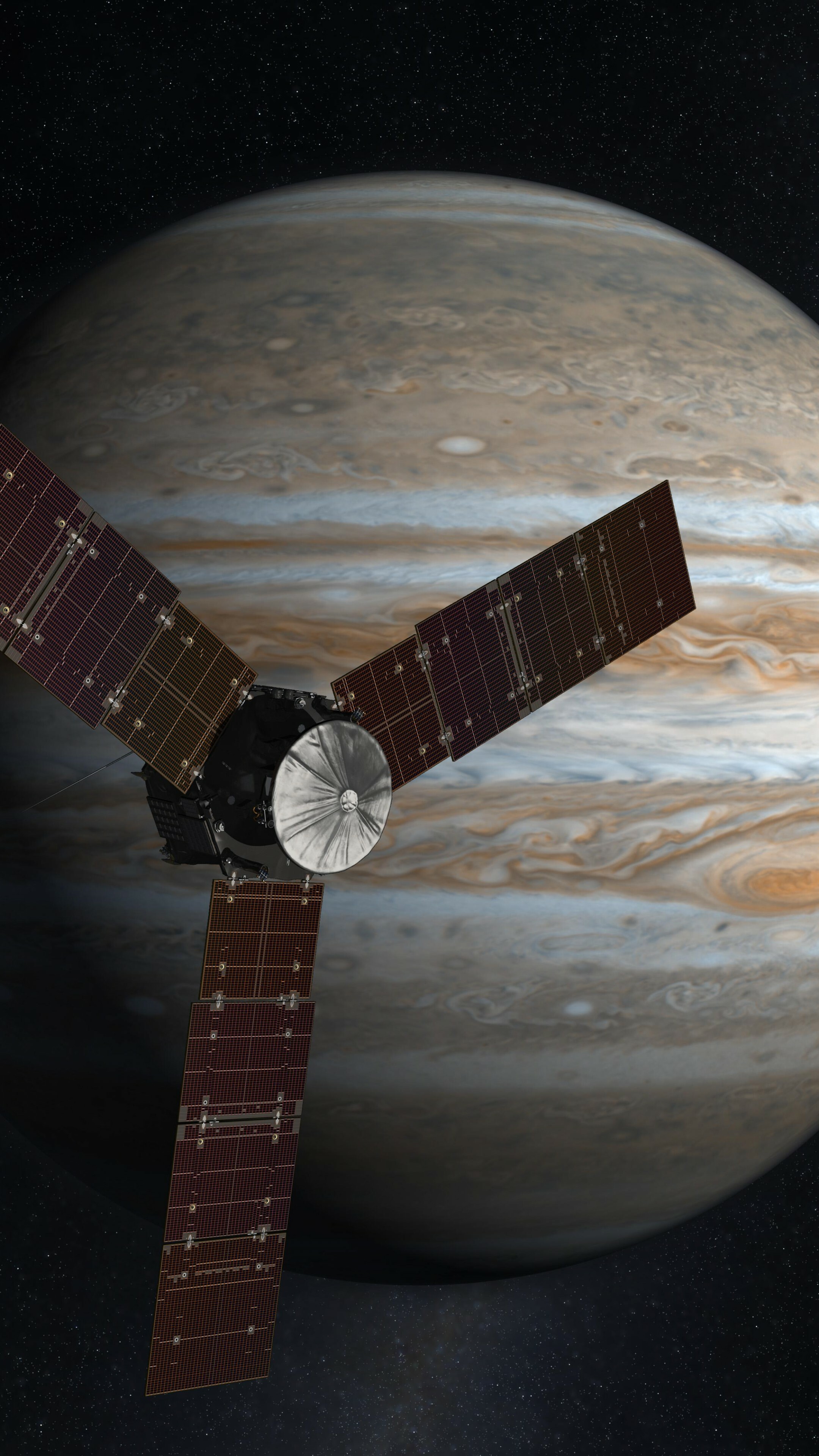 Juno Probe, Jupiter Wallpaper, 2160x3840 4K Phone