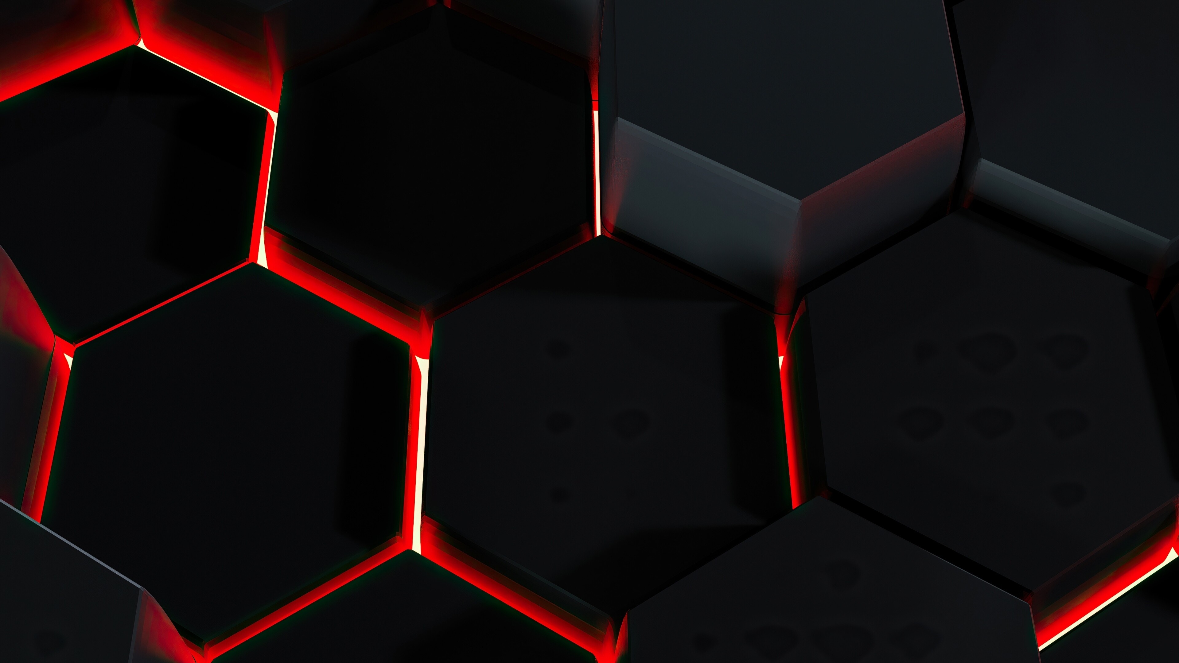 Polygons, Glow in the Dark Wallpaper, 3840x2160 4K Desktop